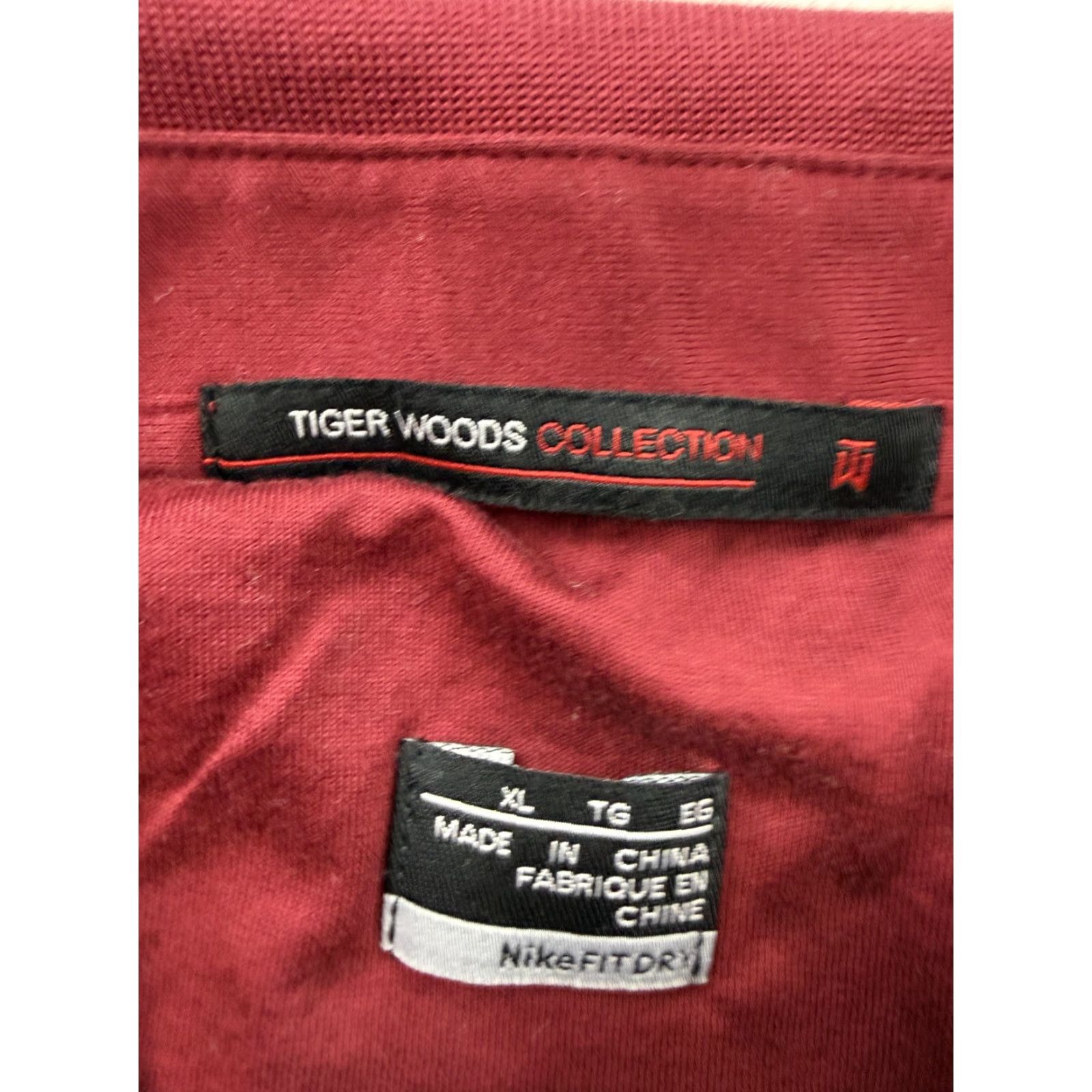 Nike Nike Tiger Woods Polo Shirt Mens XL Red Stripe NikeFIT DRY Golf Size US XL / EU 56 / 4 - 5 Thumbnail