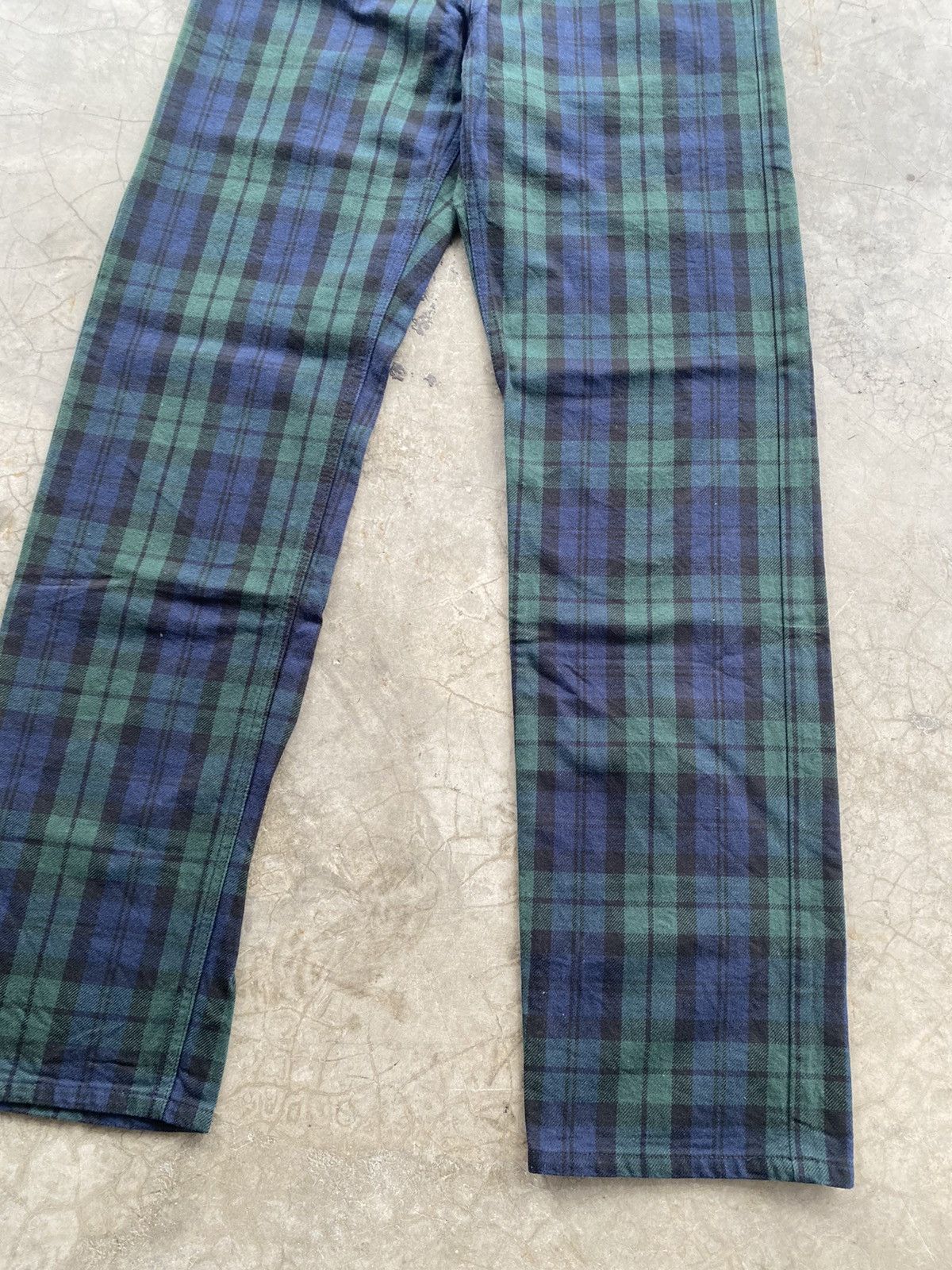 Beams Plus × Hysteric Glamour × Tornado Mart Vintage Beams Boy Japan Tartan Plaid Jeans p177 Size US 31 - 3 Thumbnail