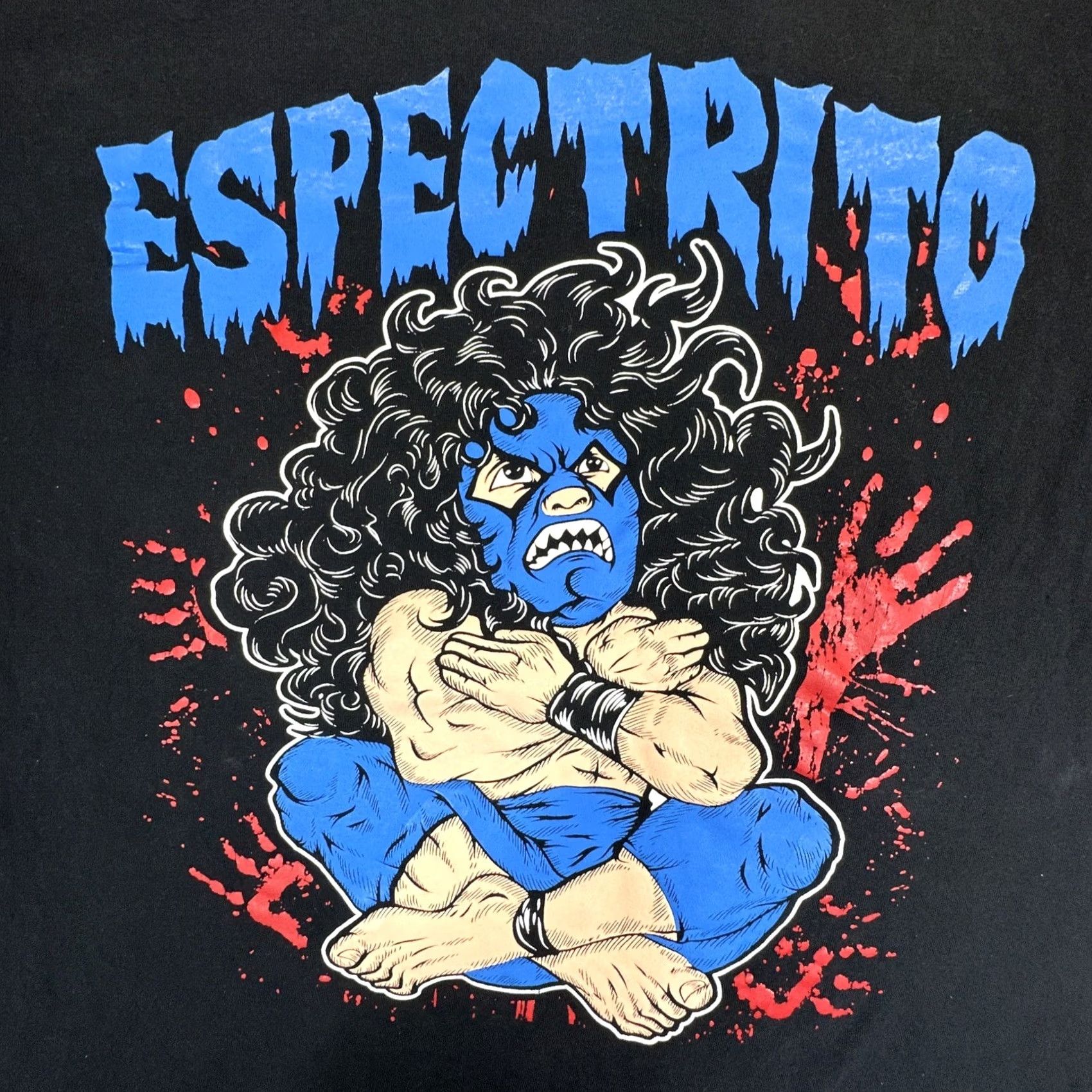 Vintage VINTAGE Espectrito T-Shirt Graphic WWF 90s Y2K Double-Sided Black Cotton Mens L Size US L / EU 52-54 / 3 - 4 Thumbnail