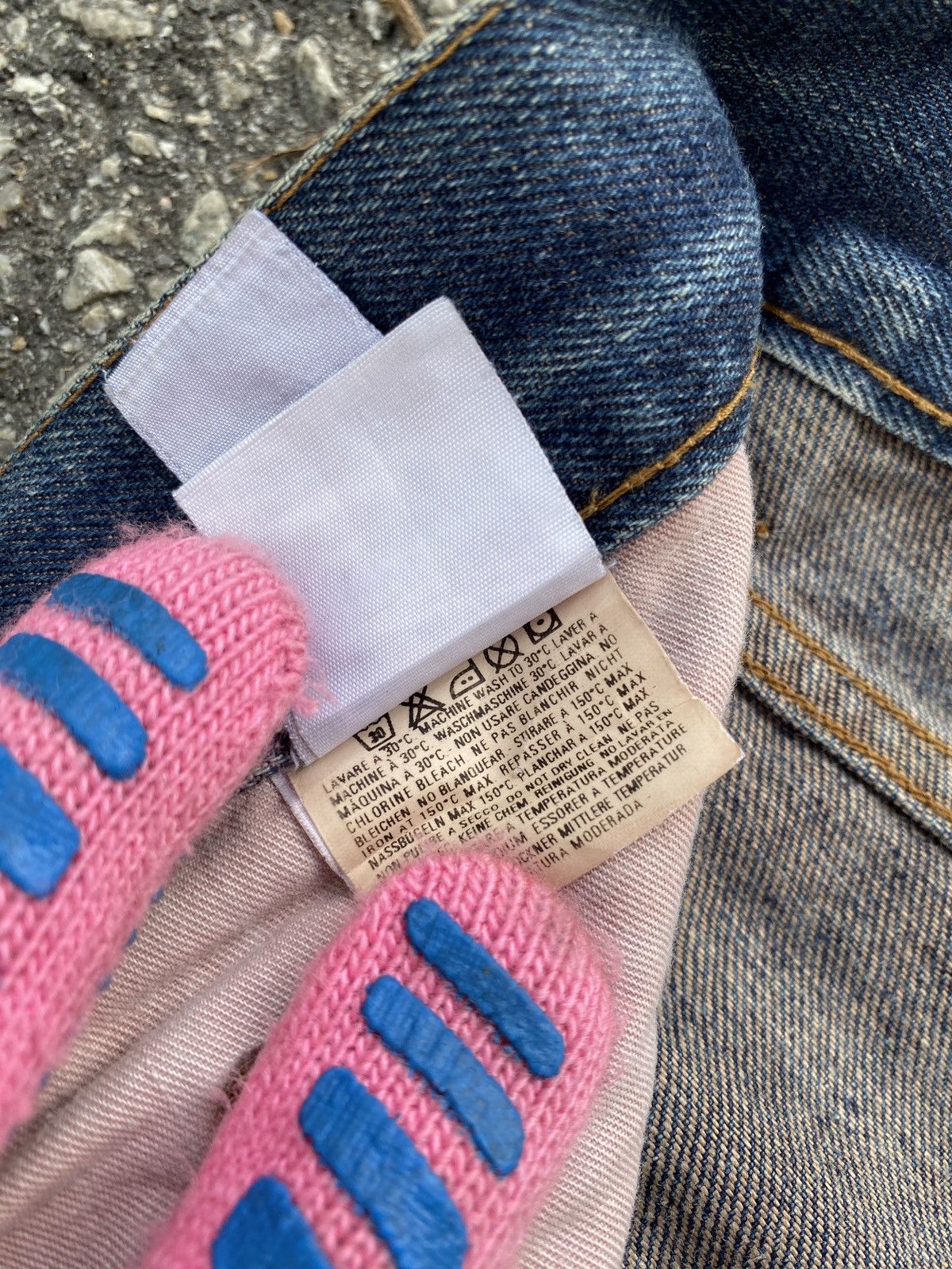 Diesel × Vintage Vintage 90’s Diesel D Blue Washed Distressed Denim Size US 32 / EU 48 - 20 Thumbnail