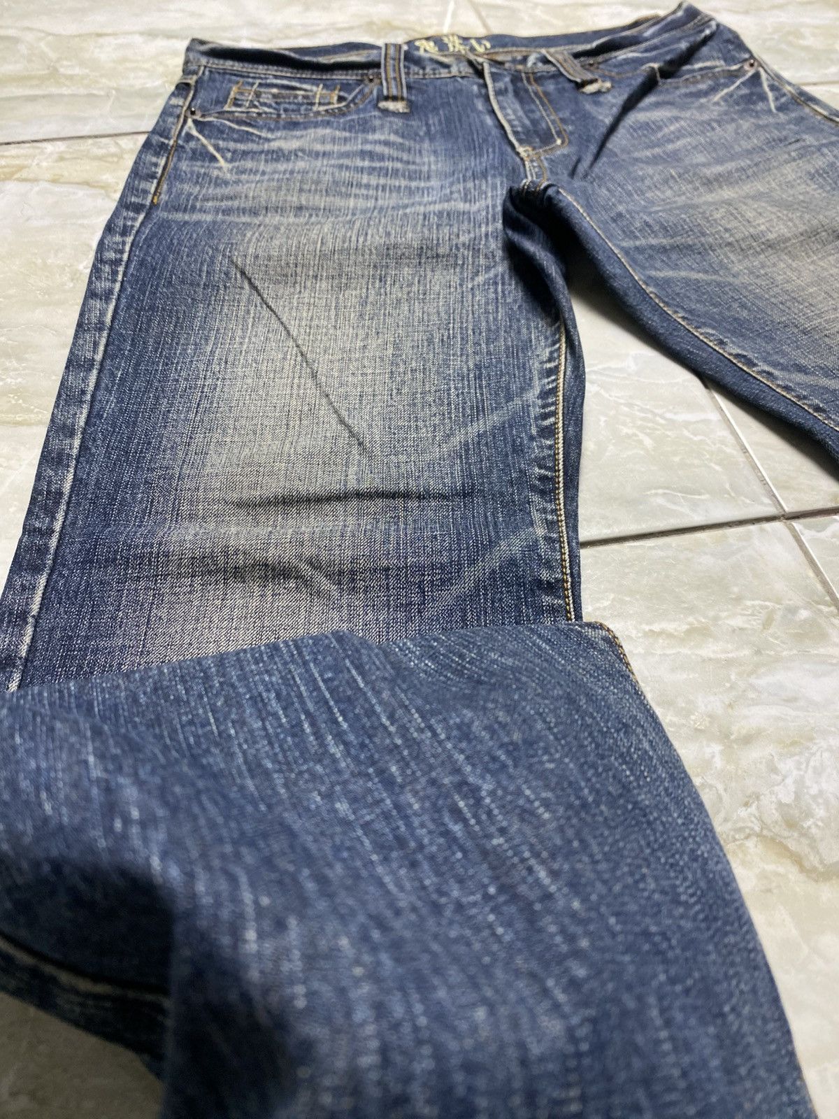 Japanese Brand Oniarai Devil@Satan Embroidered Jeans Size US 32 / EU 48 - 12 Thumbnail