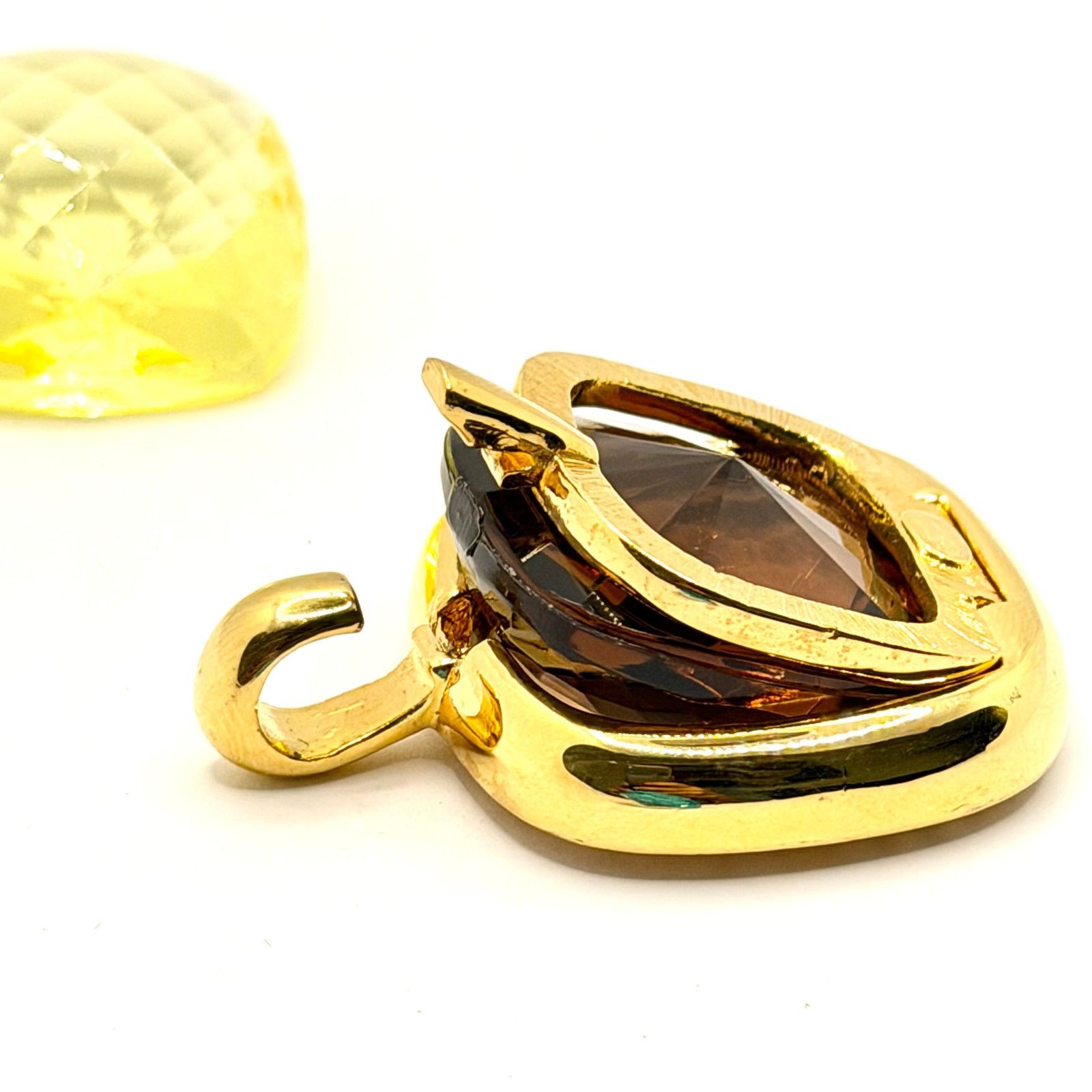 Joan Rivers Joan Rivers Gold Interchangeable Faux Gemstone Pendant Size ONE SIZE - 7 Thumbnail