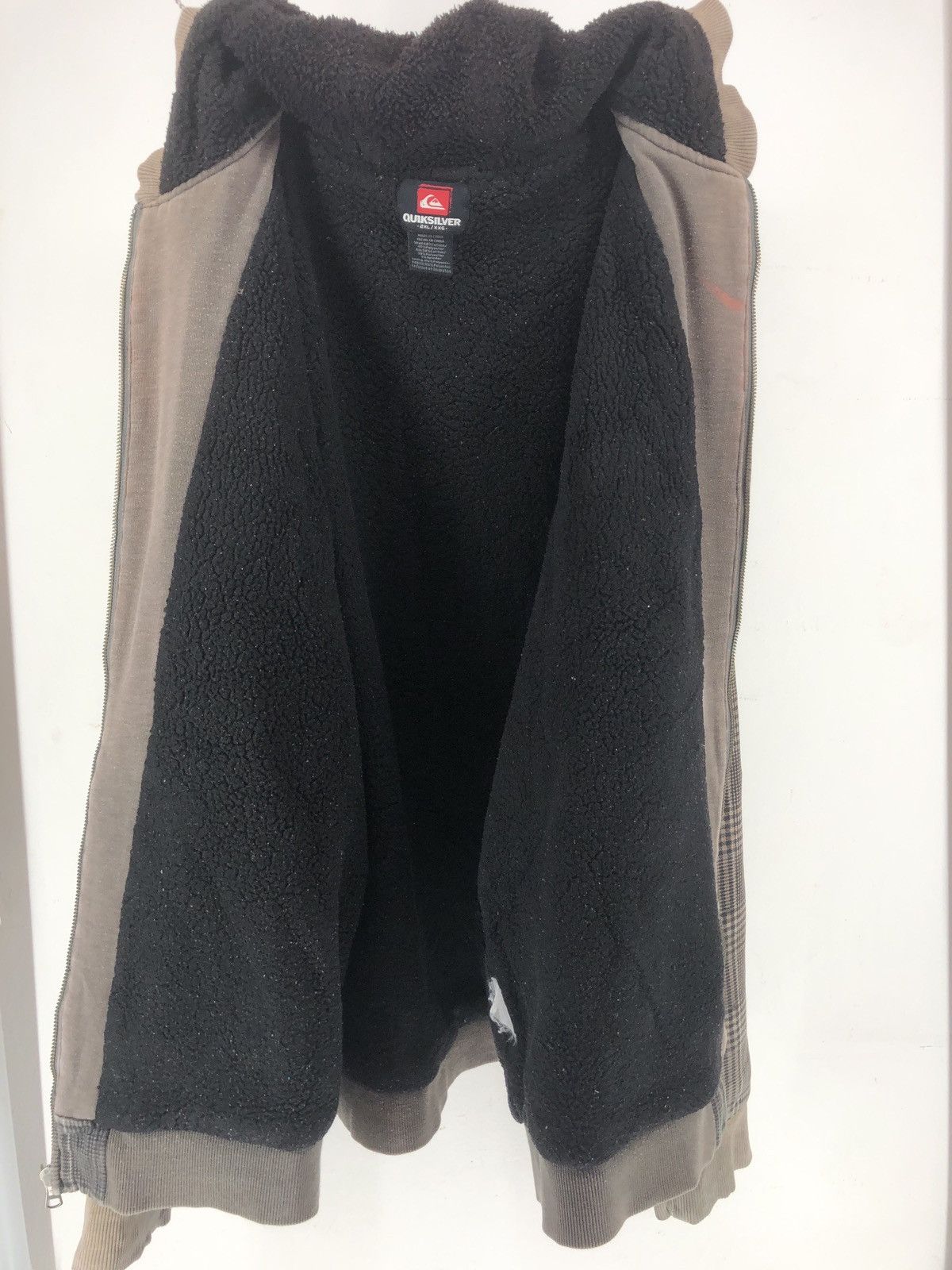 Quiksilver × Vintage Vintage Distressed Checkered Quiksilver Hoodie Size US XXL / EU 58 / 5 - 11 Thumbnail