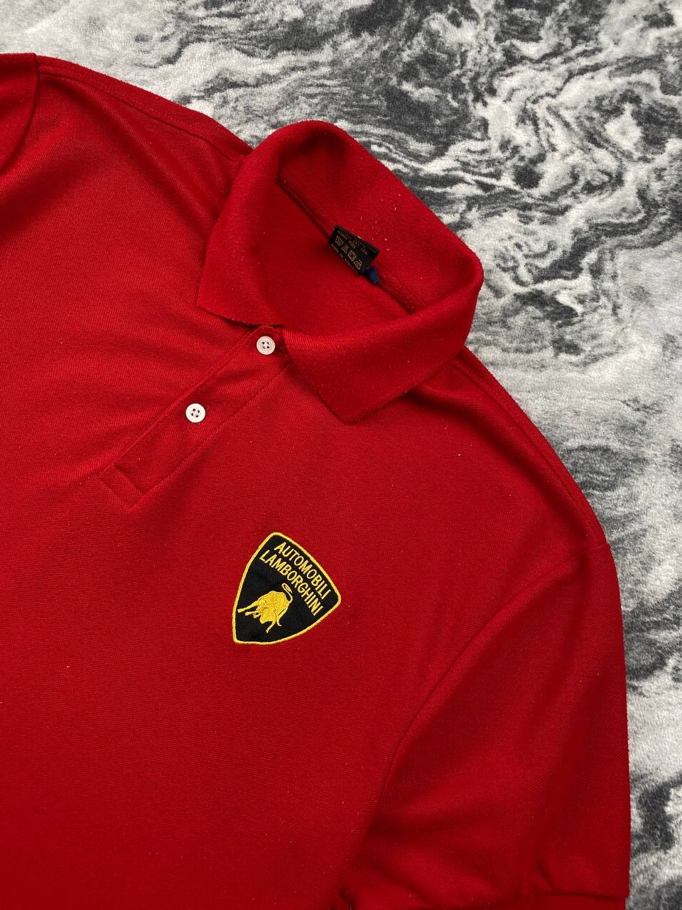 Lamborghini Automobili Lamborghini Big Logo Polo Shirt Size US XL / EU 56 / 4 - 7 Thumbnail