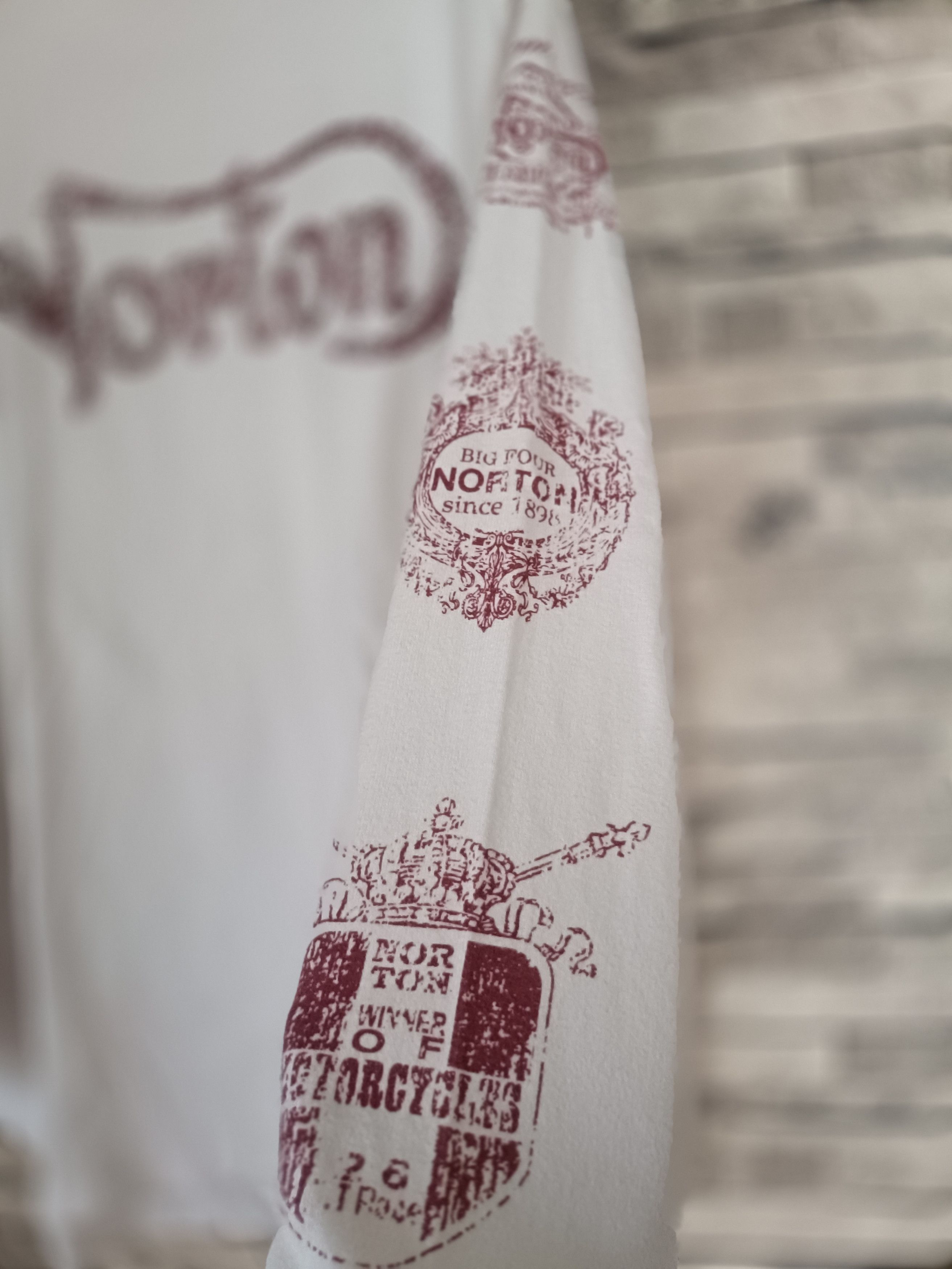 Norton British Norton motorcycle heritage paisley long sleeve shirt Size US XL / EU 56 / 4 - 3 Thumbnail