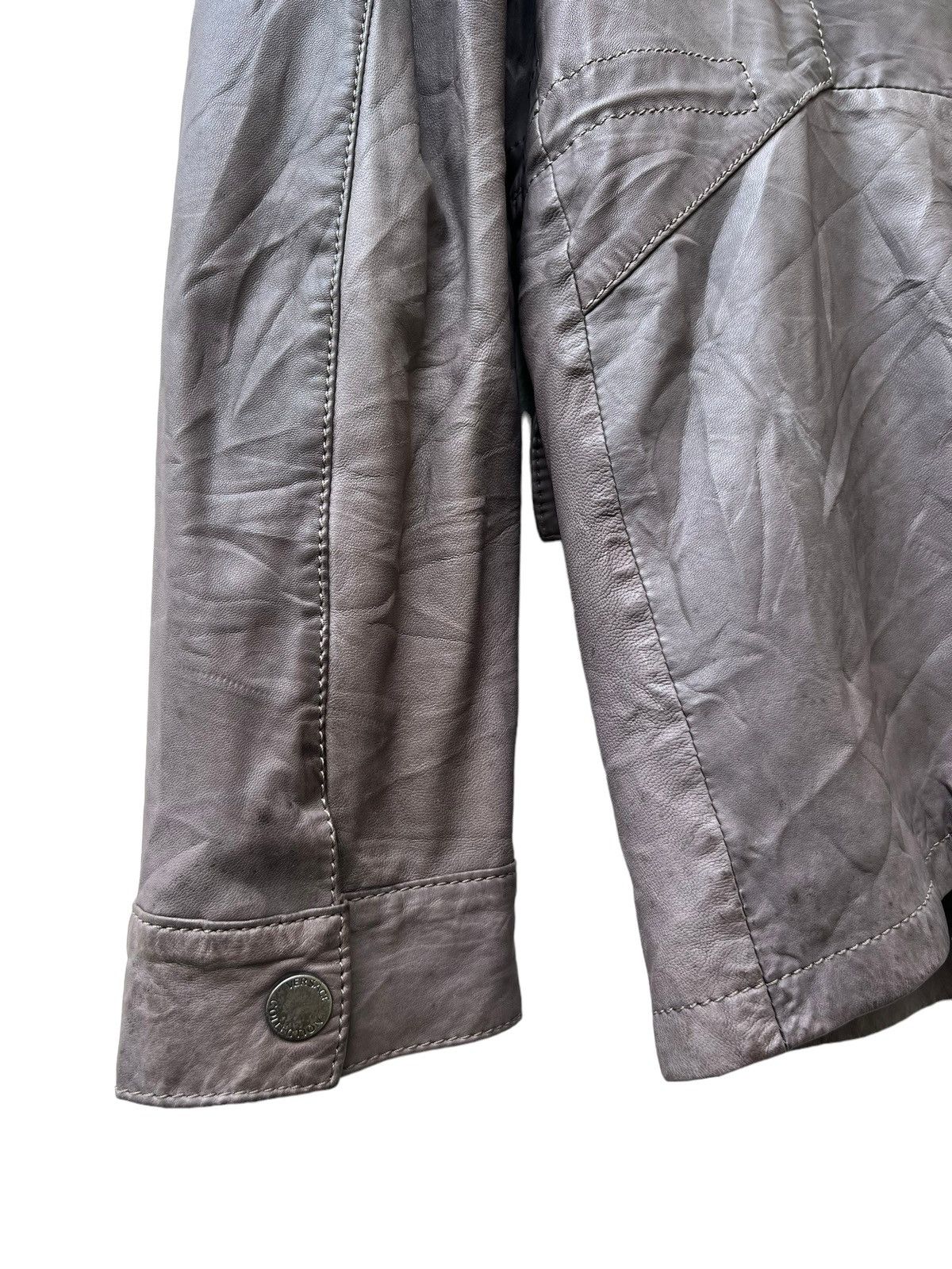 Versace Versace Collection Dirty Patina Lamb Leather Jacket Size US M / EU 48-50 / 2 - 15 Thumbnail