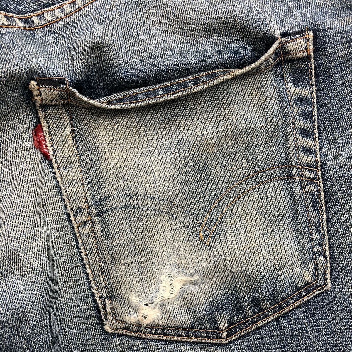 Levi's Vintage Clothing Vintage 70s Levis LVC Big E Distressed Selvedge Denim Size US 29 - 17 Thumbnail