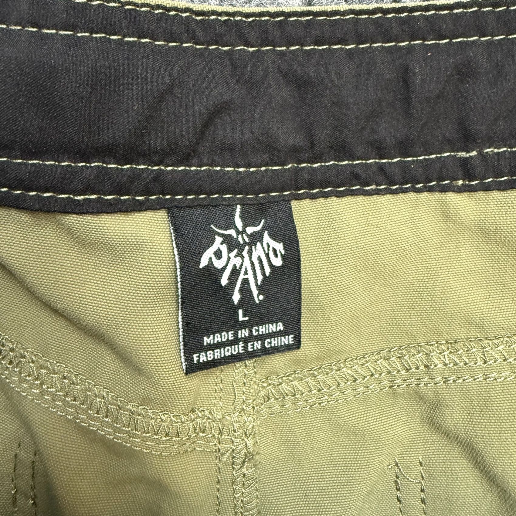 Prana prAna Pants Mens Large 34x30 Green Nylon Stretch Belted Hiking Travel Size US 33 - 4 Thumbnail