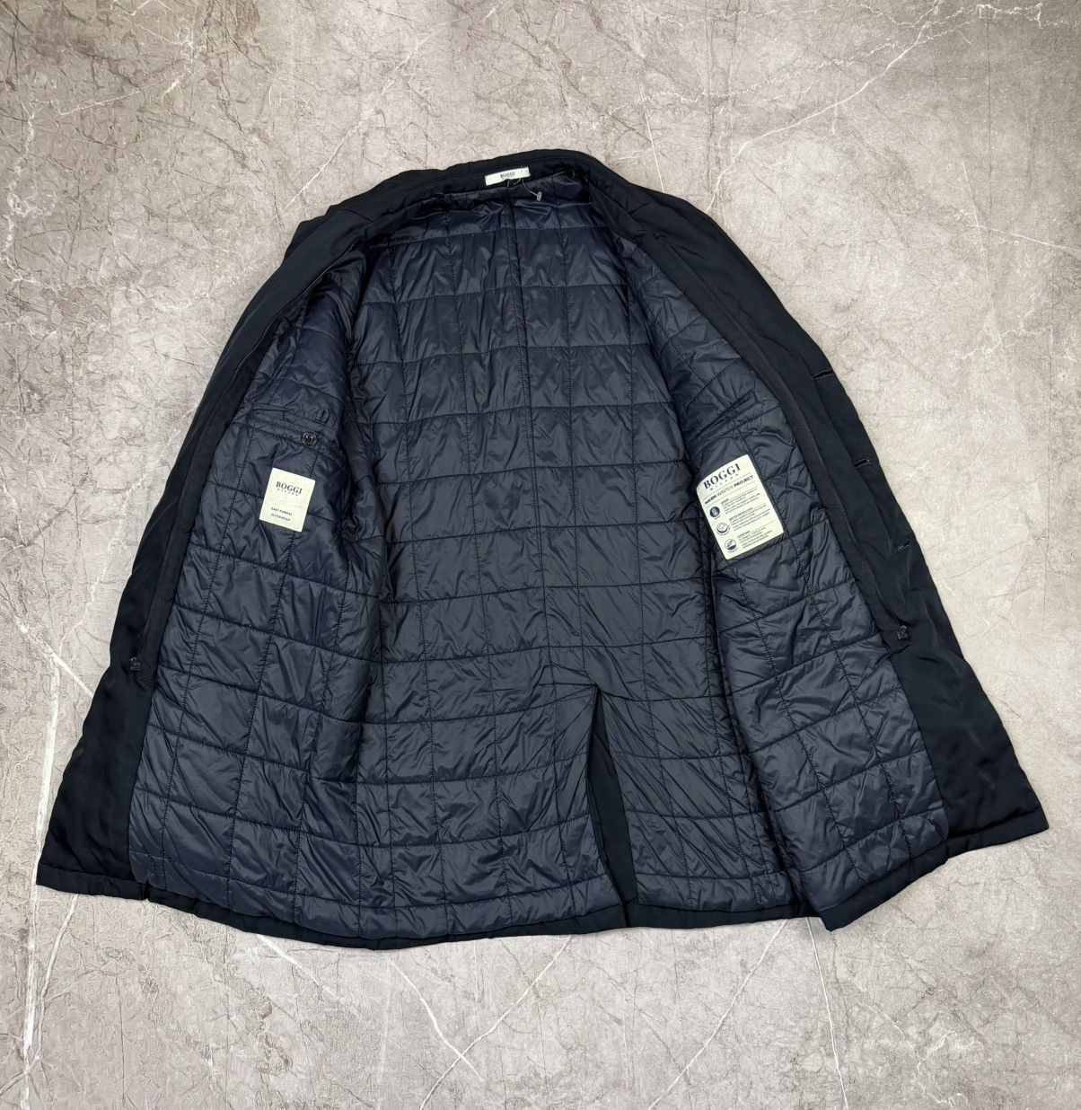Boggi Men's Boggi Milano Padded Navy Coat Jacket Size 52 Size US L / EU 52-54 / 3 - 16 Thumbnail