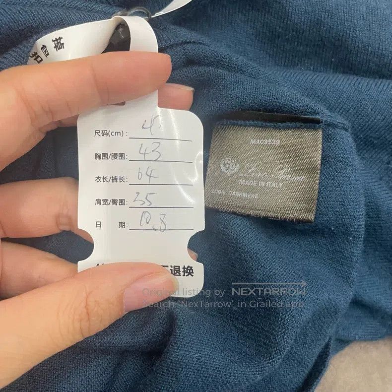 Loro Piana Loro Piana Navy Blue Baby Cashmere Knit High-Neck Size XS / US 0-2 / IT 36-38 - 5 Thumbnail