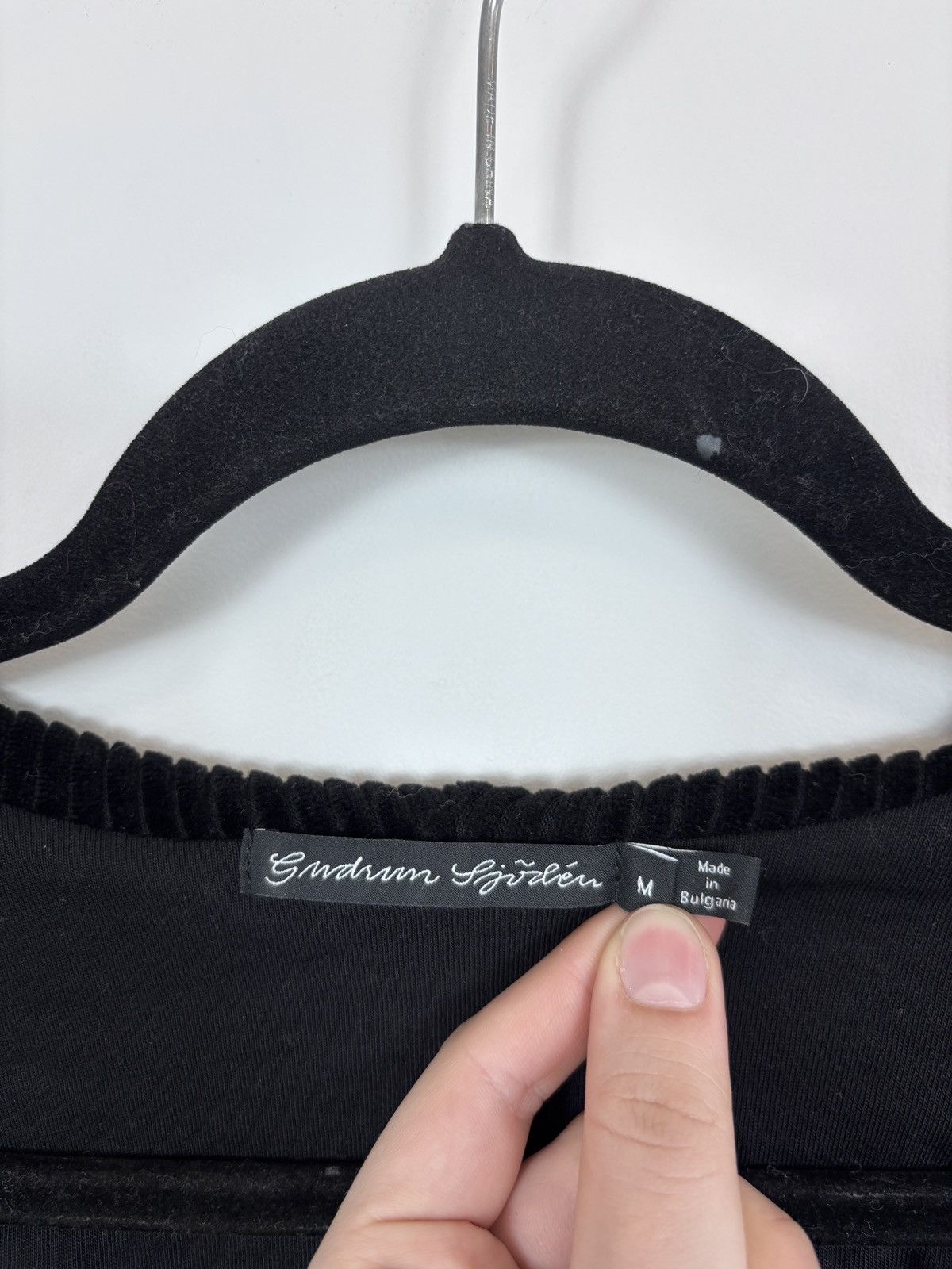 Gudrun Sjoden Gudrun Sjoden Women’s Black Velour Knit Cardigan Sweater Size M / US 6-8 / IT 42-44 - 18 Thumbnail