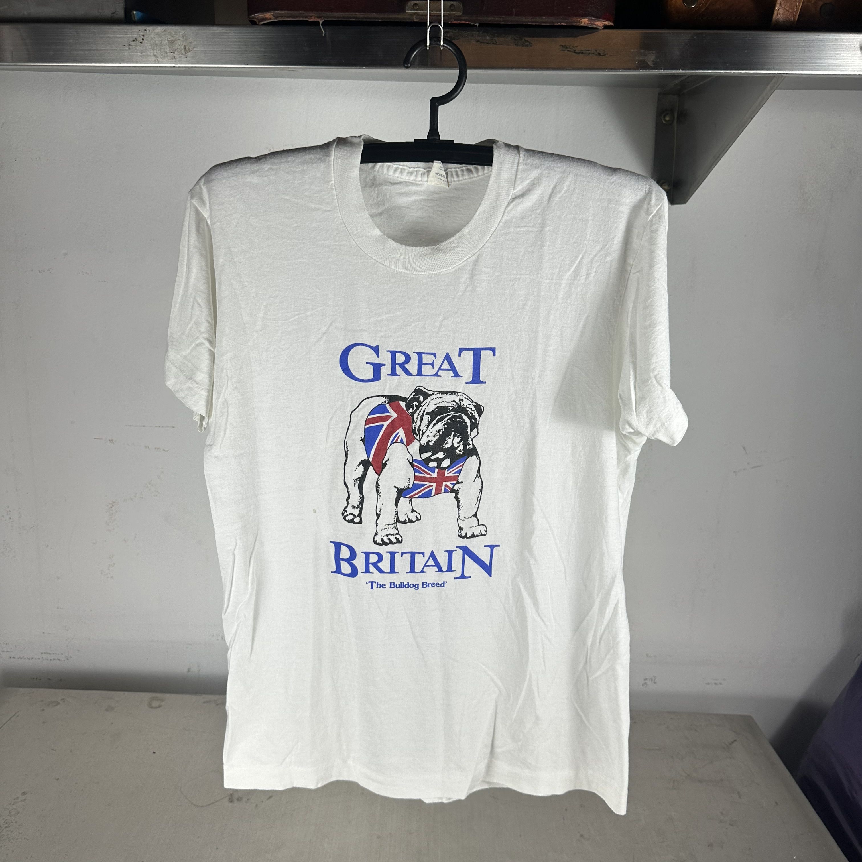 Vintage ​80s British Bulldog Dog Breed Graphic Single Stitch T-shirt Size US M / EU 48-50 / 2 - 1 Thumbnail