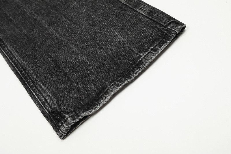 Jean Retro washed straight-leg flared ripped jeans for men Size US 32 / EU 48 - 6 Thumbnail