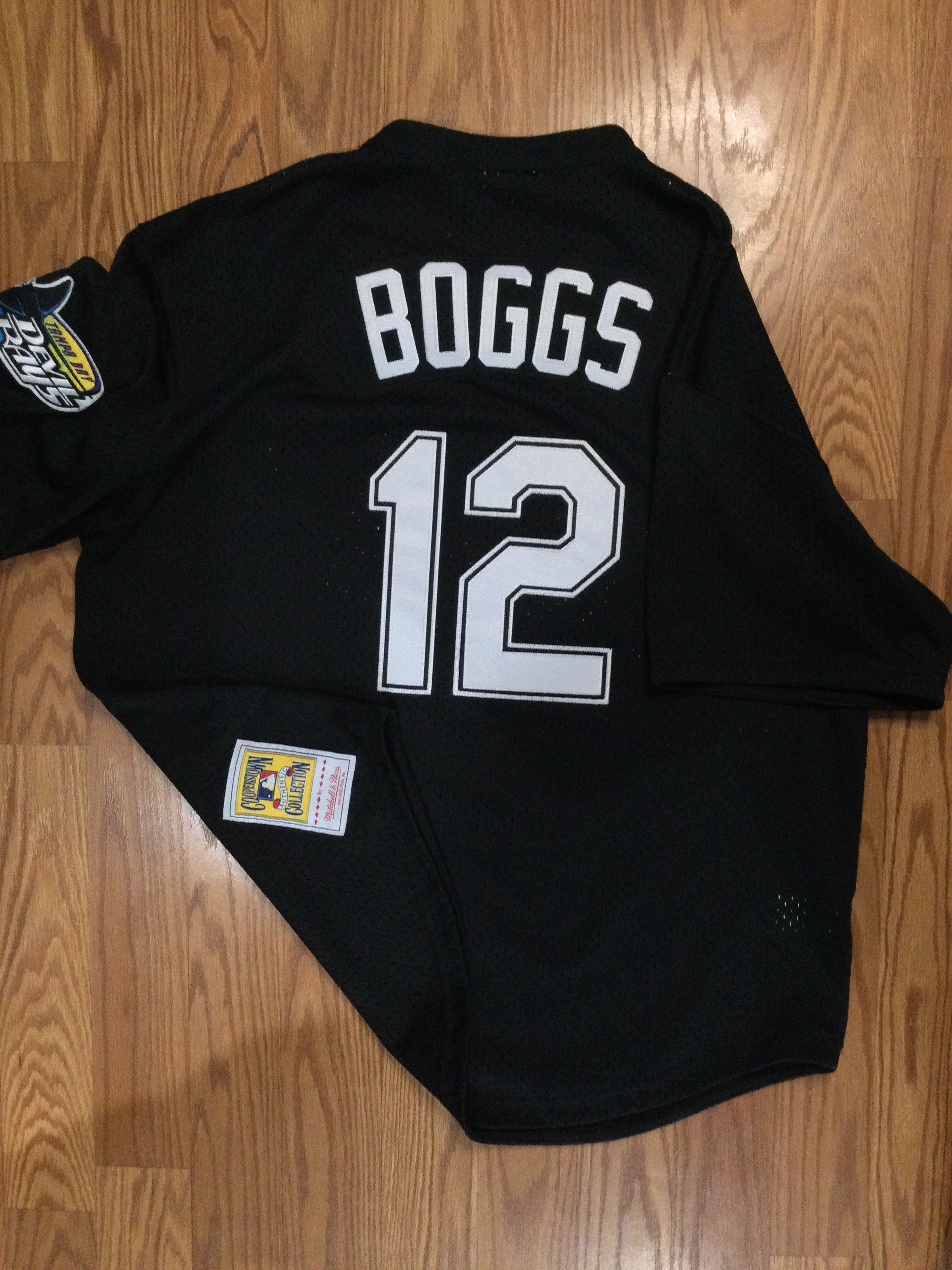 Mitchell & Ness Authentic Tampa Bay Devil Rays Wade Boggs 1998 BP Jersey Size US XL / EU 56 / 4 - 9 Thumbnail
