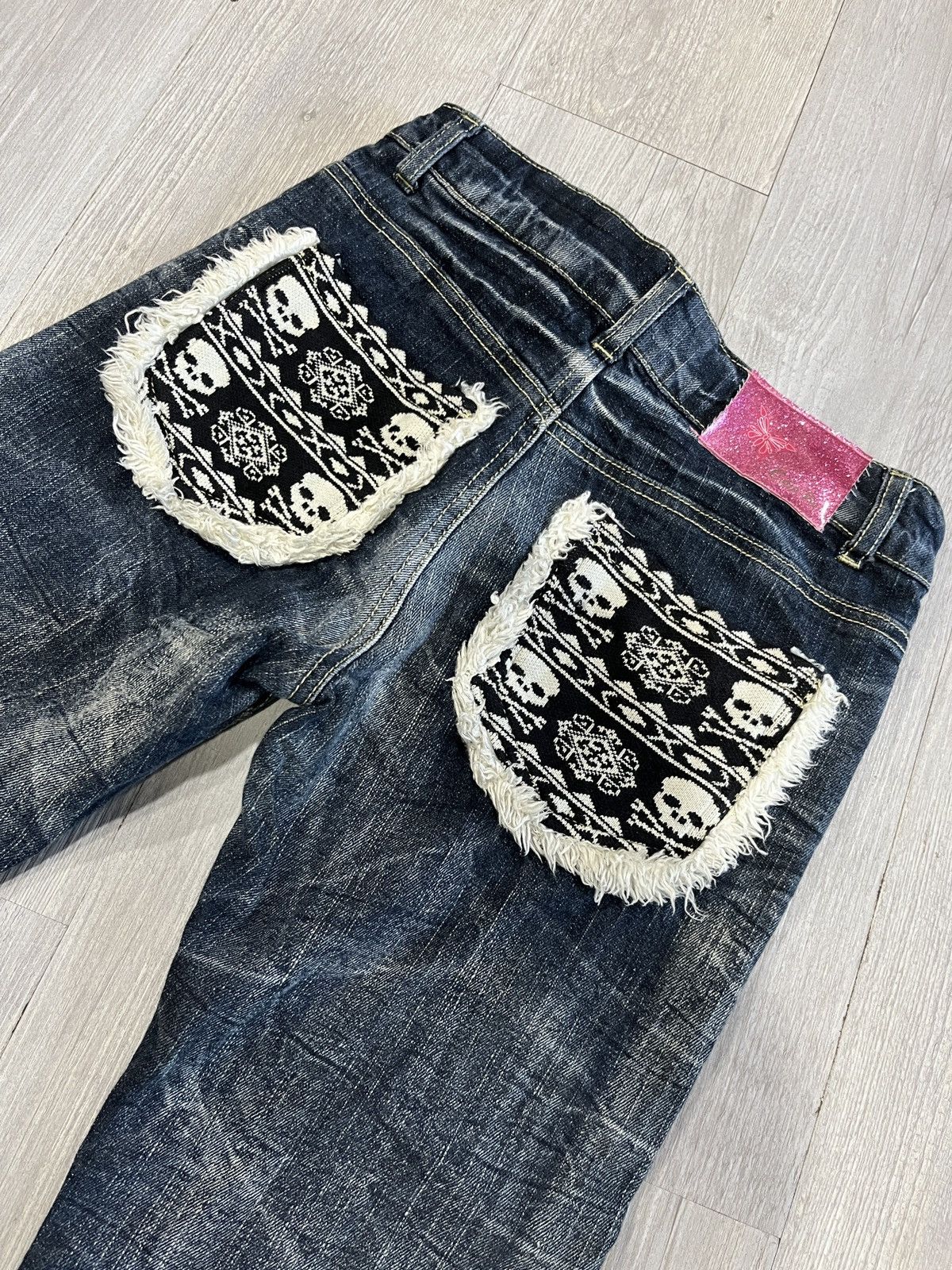 Skull Jeans by an Alchemist RARE VINTAGE Japanese Brand Jeans Size 27" / US 4 / IT 40 - 3 Thumbnail