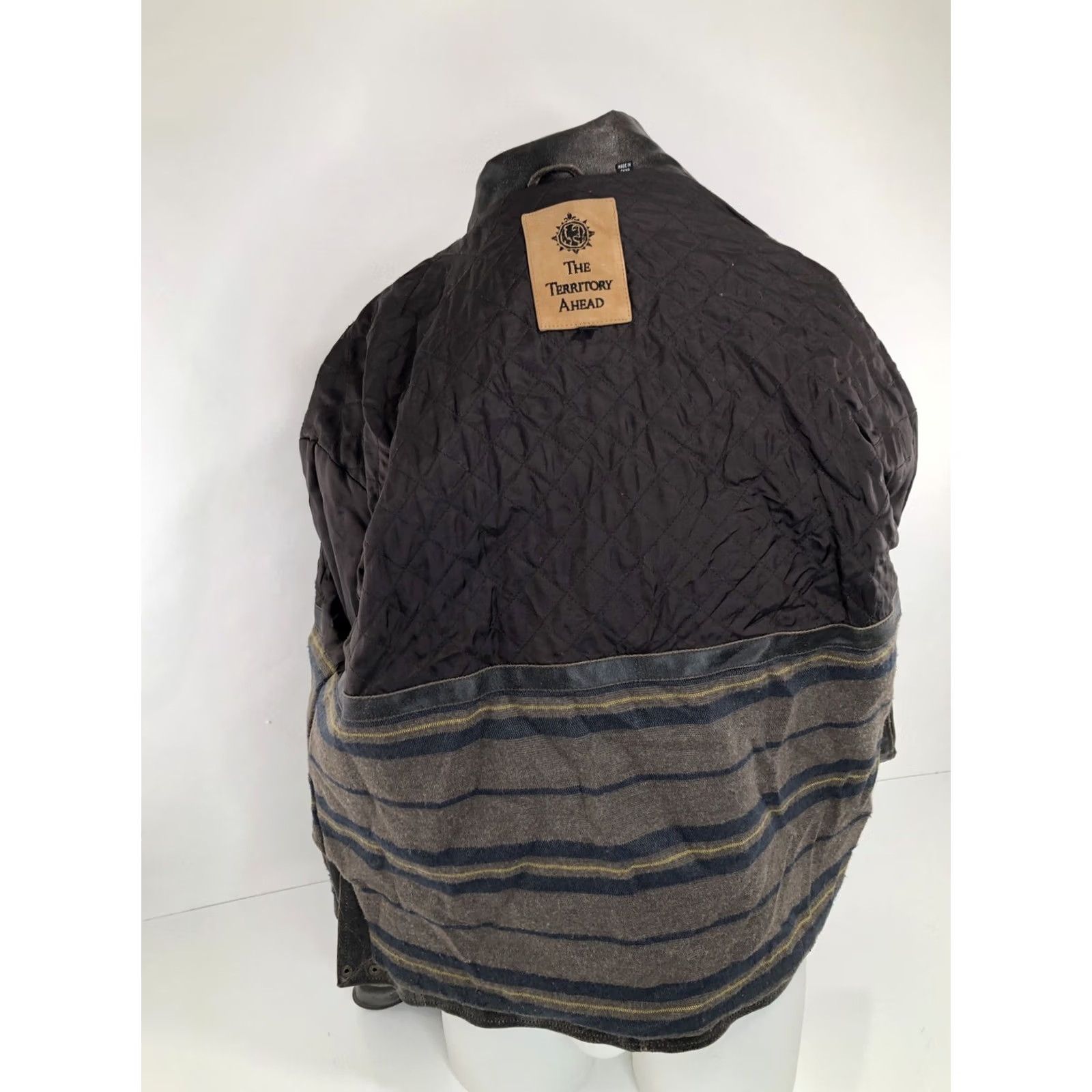 The Territory Ahead THE TERRITORY AHEAD Leather Bomber Jacket - L - Brown - Men - Regular Fit Size US L / EU 52-54 / 3 - 5 Thumbnail