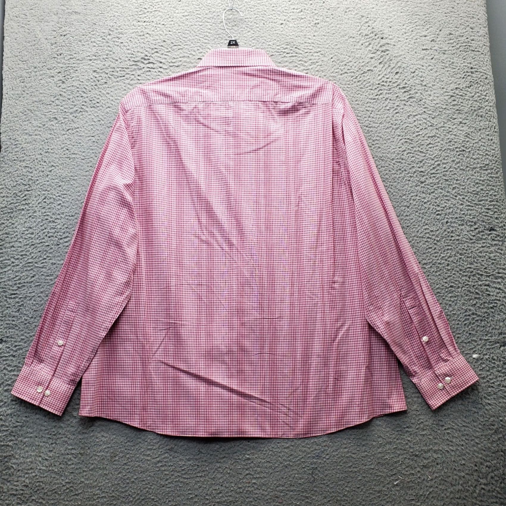 Michael Kors Michael Kors Dress Shirt Mens 18 Multi Checkered Regular Fit Non Iron Button Down XS Size 48R - 2 Thumbnail