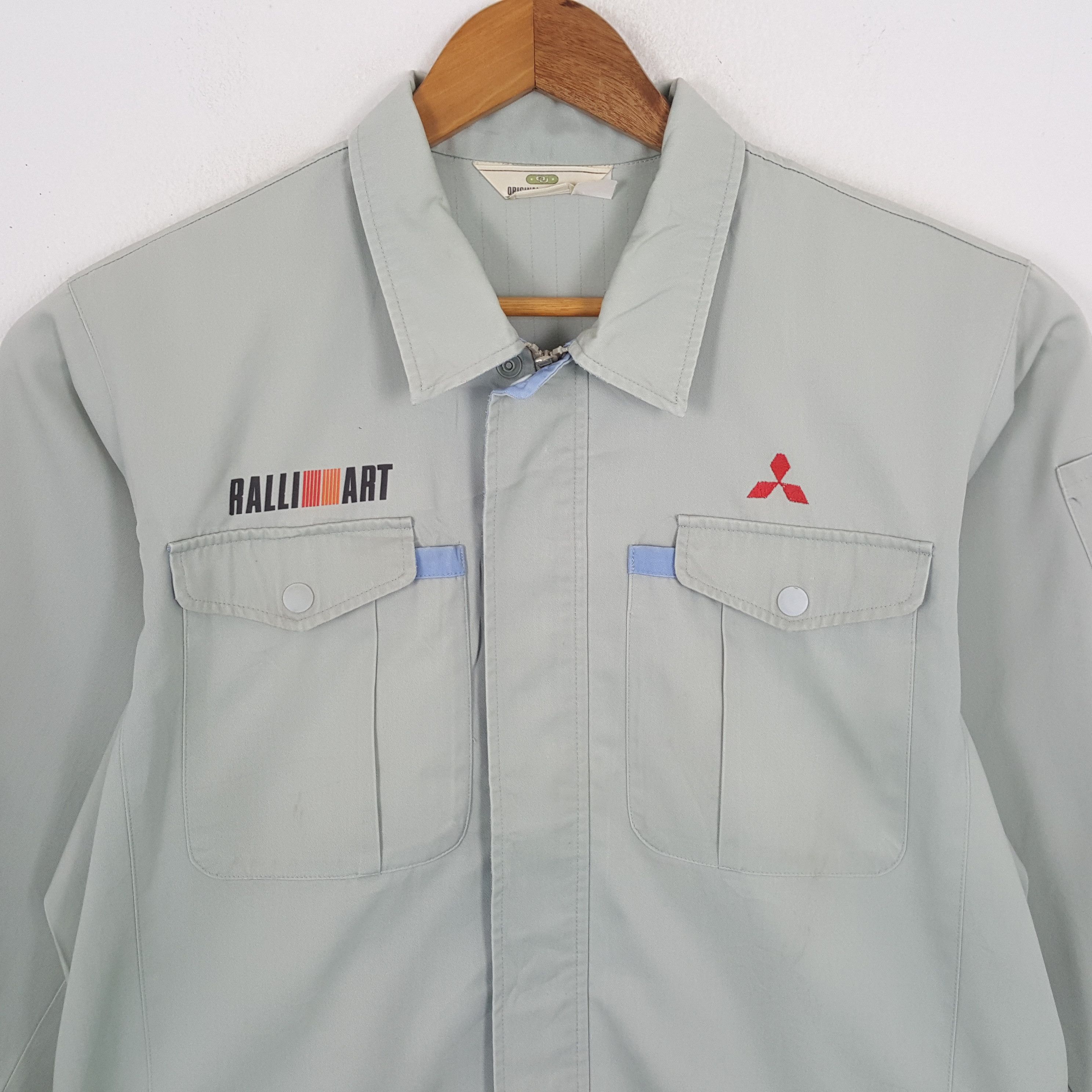 Japanese Brand × Vintage Vintage MITSUBISHI RALLI ART Japanese Racing Custom Jacket Size US XL / EU 56 / 4 - 4 Thumbnail