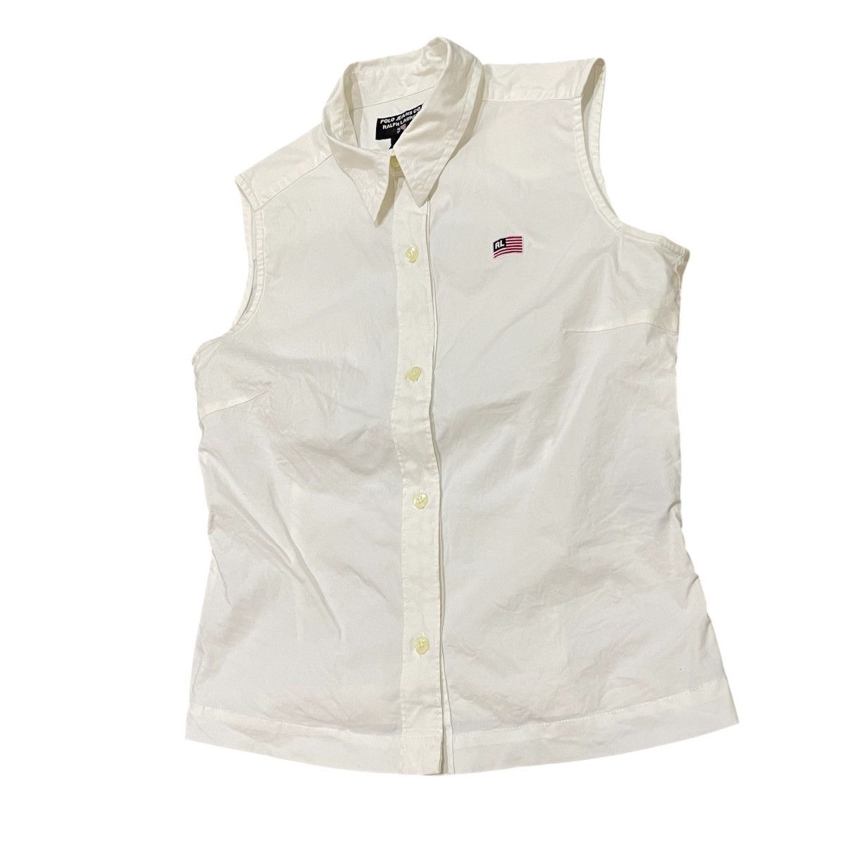 Polo Ralph Lauren Vintage Polo Jeans Co. Ralph Lauren Sleeveless Button Down Size S / US 4 / IT 40 - 2 Thumbnail