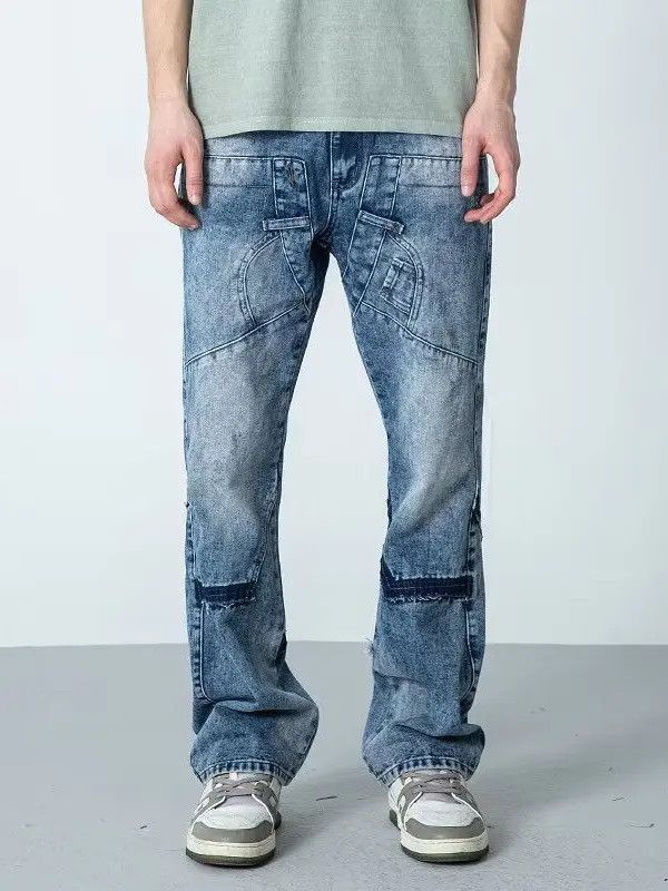 Japanese Brand Retro high street loose straight leg jeans Size US 30 / EU 46 - 5 Thumbnail