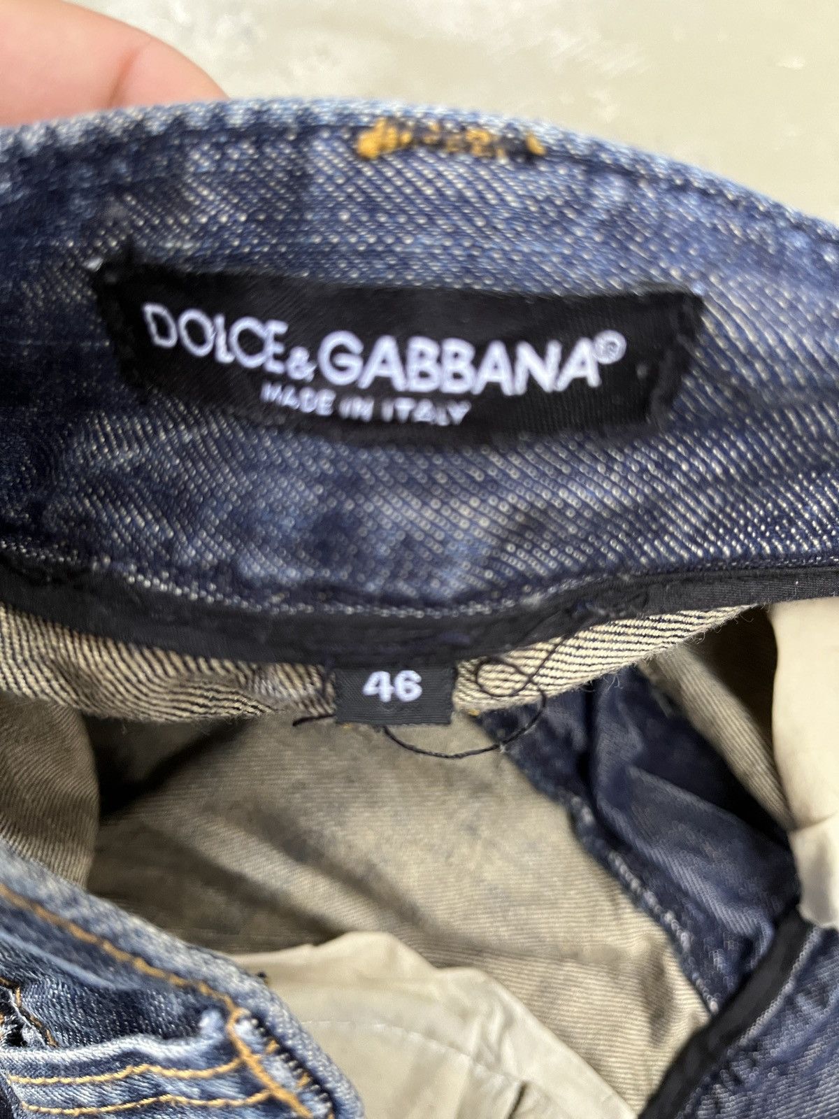 Dolce & Gabbana Dolce & Gabbana Whiskered Clawmark Washed Classic Denim Size US 30 / EU 46 - 15 Thumbnail