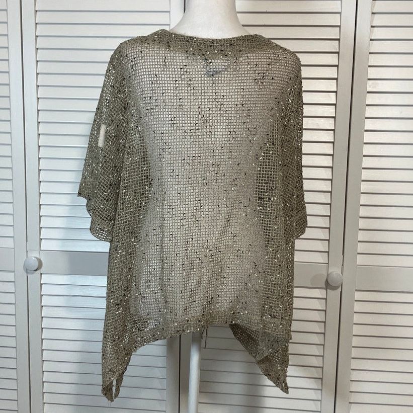 Blair Blair Brown Boho Sheer Open-Knit Mesh Cardigan Women XLG Size XL / US 12-14 / IT 48-50 - 3 Thumbnail
