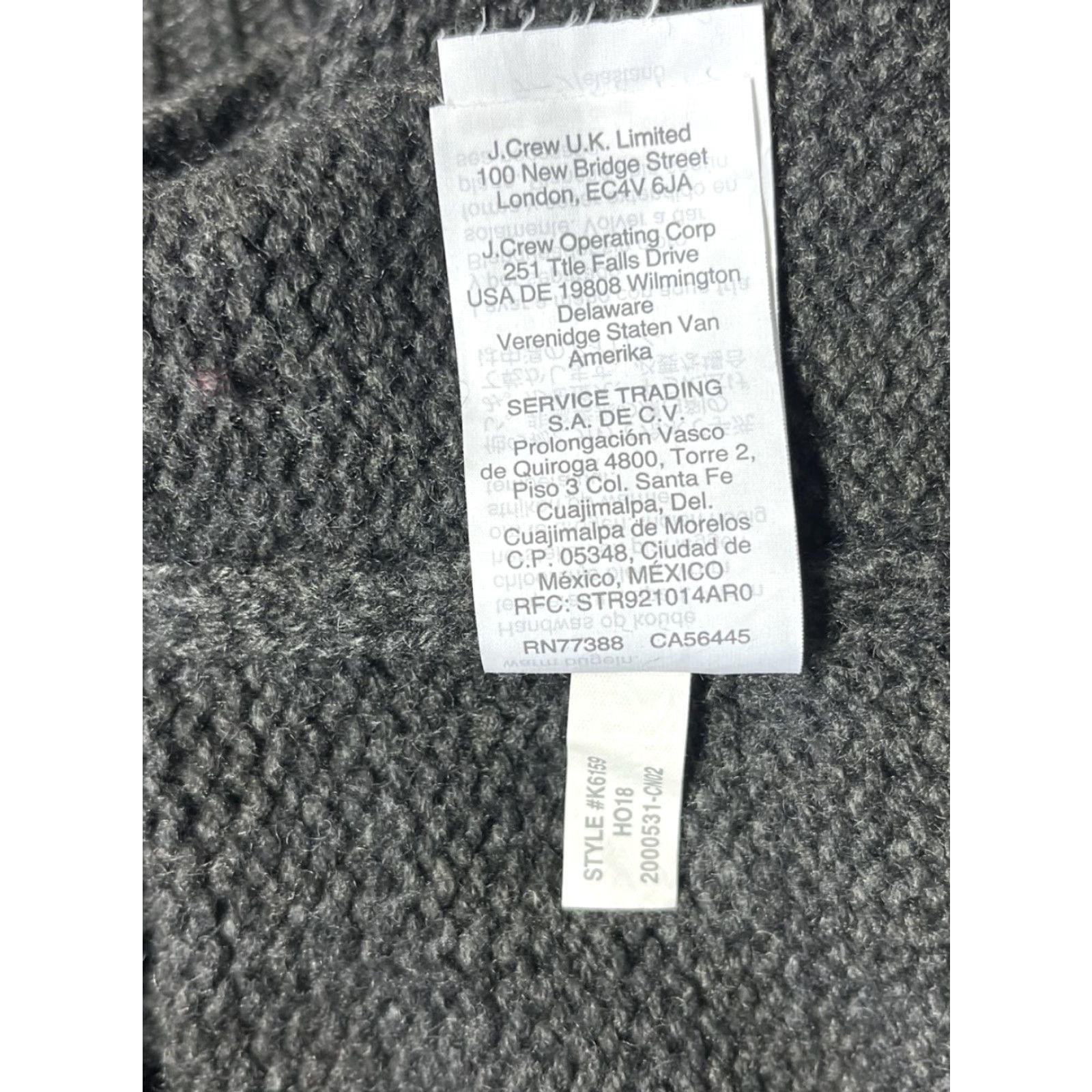 J.Crew J Crew Women’s Sweater Size Medium Dark Gray Womens Size M / US 6-8 / IT 42-44 - 7 Thumbnail