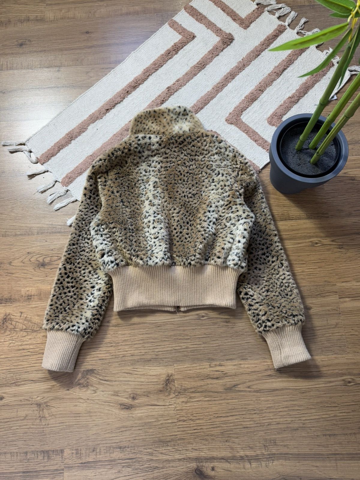 Vintage VINTAGE FLUFFY MOHAIR LEOPARD CROPPED FAUX FUR COAT Size M / US 6-8 / IT 42-44 - 6 Thumbnail