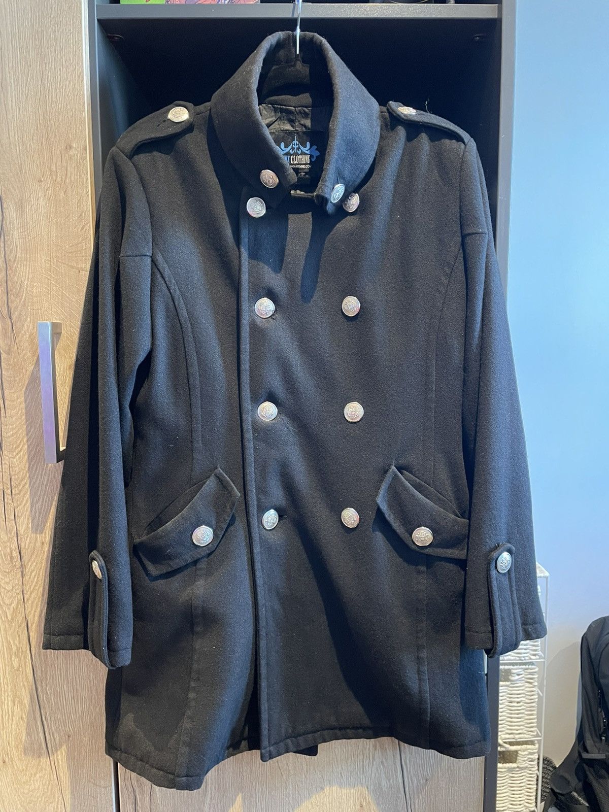 Phix Clothing PHIX 2011 Wool Military Coat Size US XS / EU 42 / 0 - 1 Thumbnail
