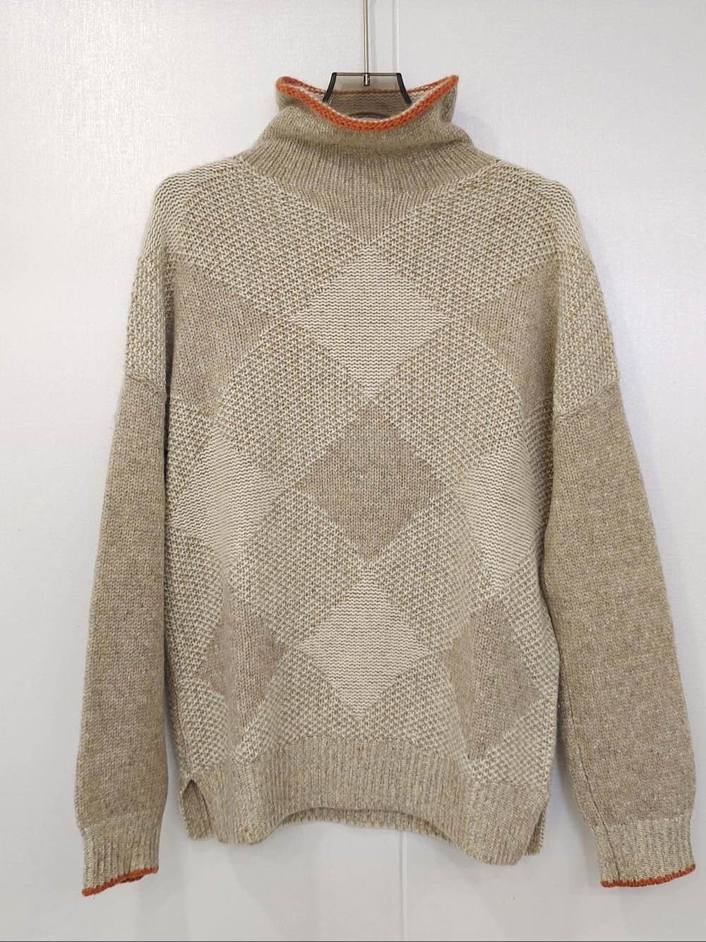 Loro Piana Loro Piana Cashmere Diamond Knit Turtleneck Sweater 38 Size XS / US 0-2 / IT 36-38 - 1 Thumbnail