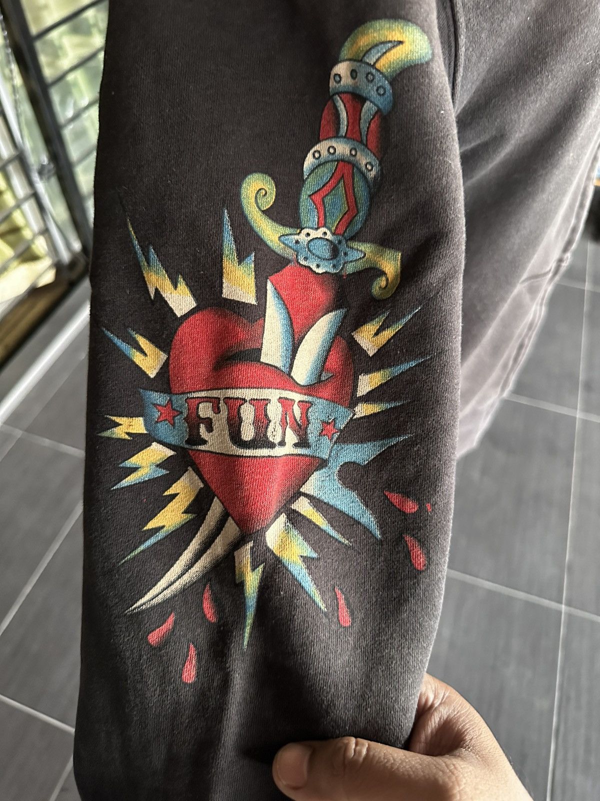 Ed Hardy Vintage Ed Hardy Big Logo Hoodie Size US L / EU 52-54 / 3 - 7 Thumbnail