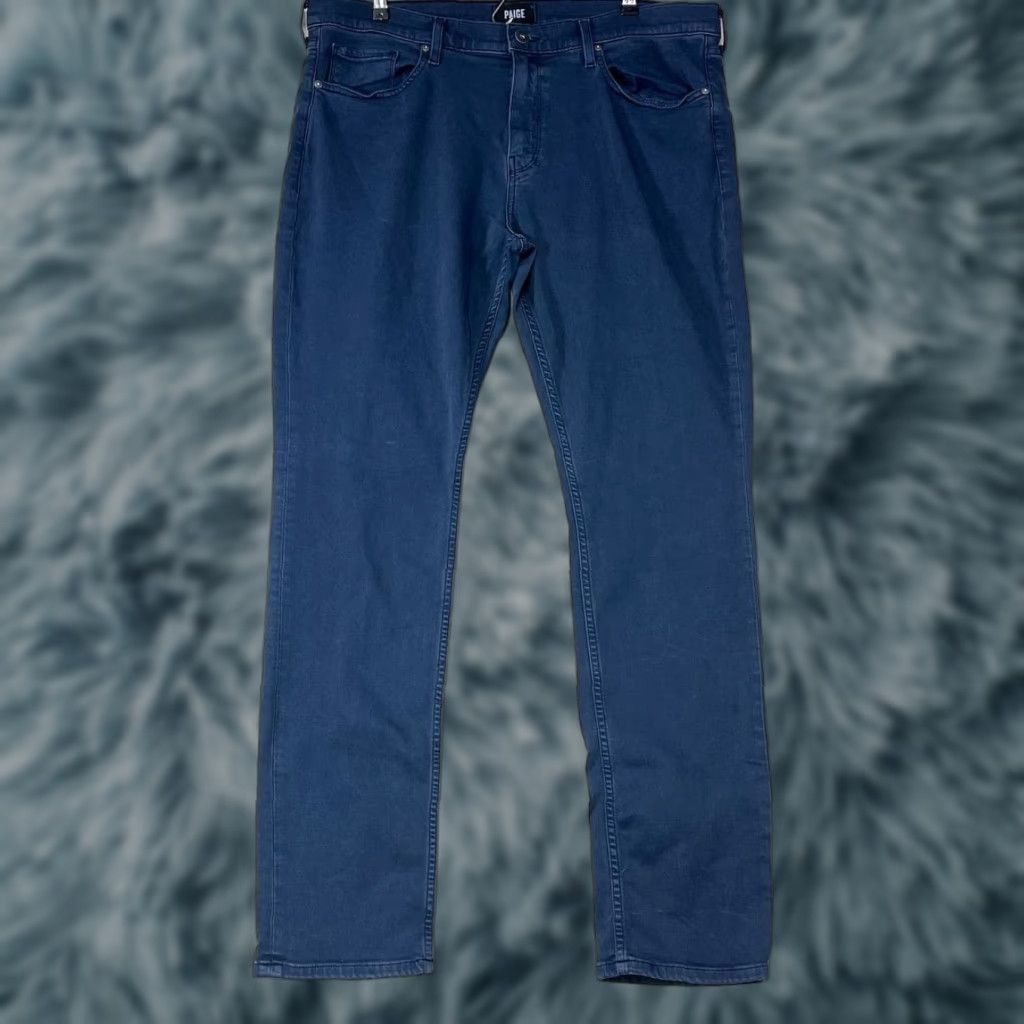 Paige Paige Jeans Men 38 Dark Wash Stretch Federal Lennox Straight Blue 5-Pocket Regular Rise N/A 38 jeans Cowboys theme Mens Size US 38 / EU 54 - 1 Thumbnail