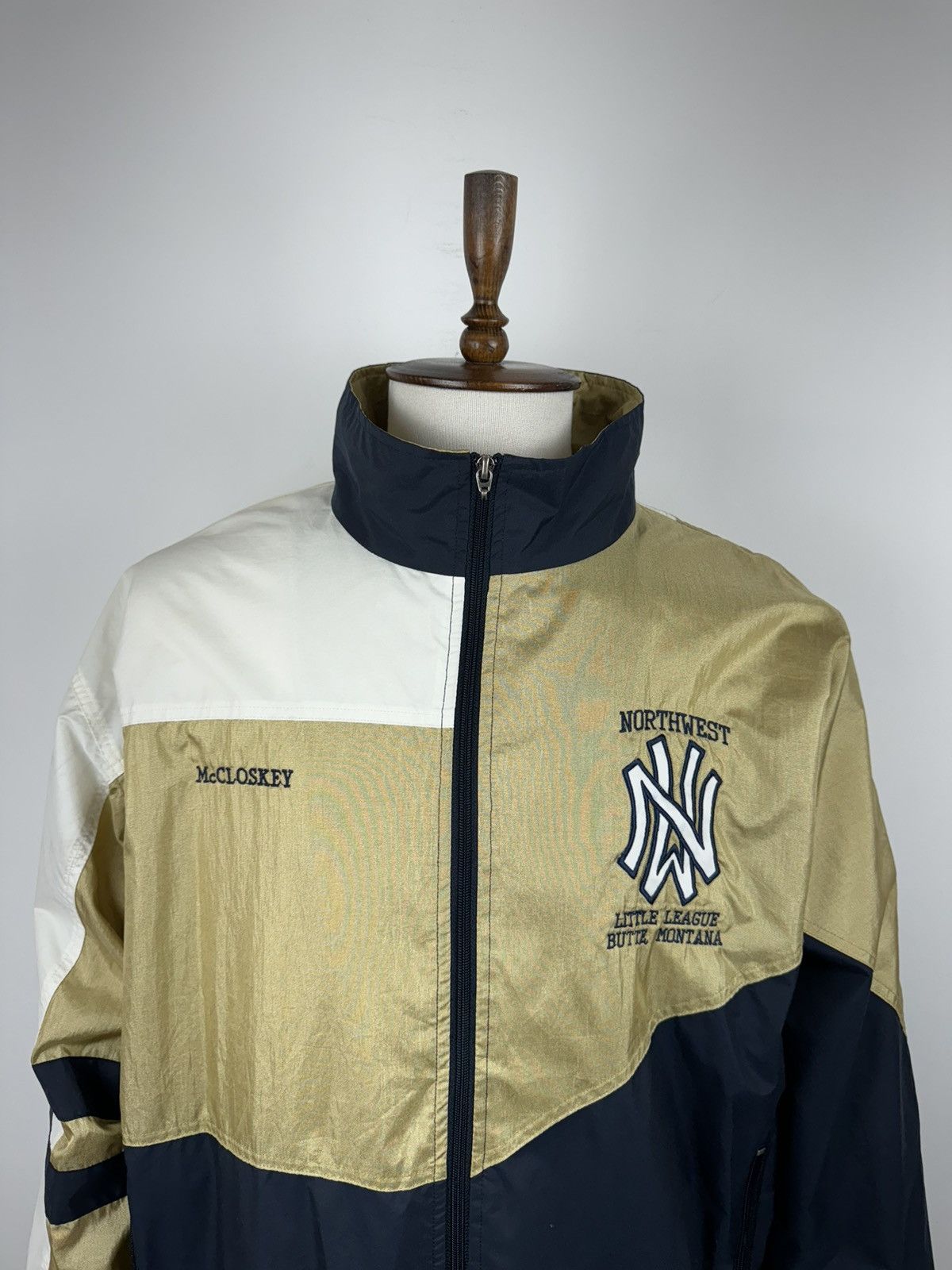 Holloway × Vintage Vintage Holloway New York NYC Varsity Nylon Jacket size XL Size US XL / EU 56 / 4 - 2 Thumbnail