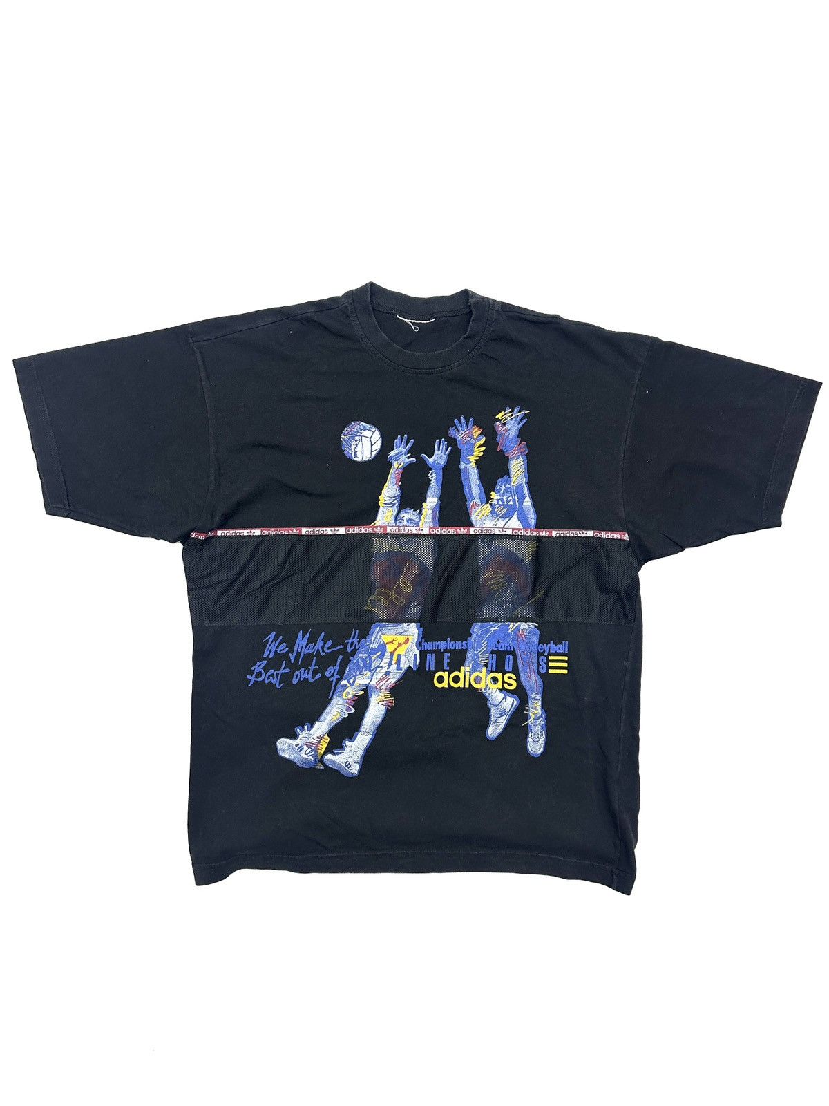 Adidas Adidas 90s Volleyball vintage t-shirts Size US M / EU 48-50 / 2 - 1 Thumbnail