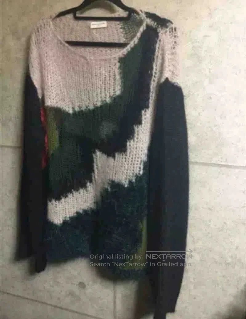 Dries Van Noten multicolored oversized knitted sweater. Size M / US 6-8 / IT 42-44 - 2 Thumbnail