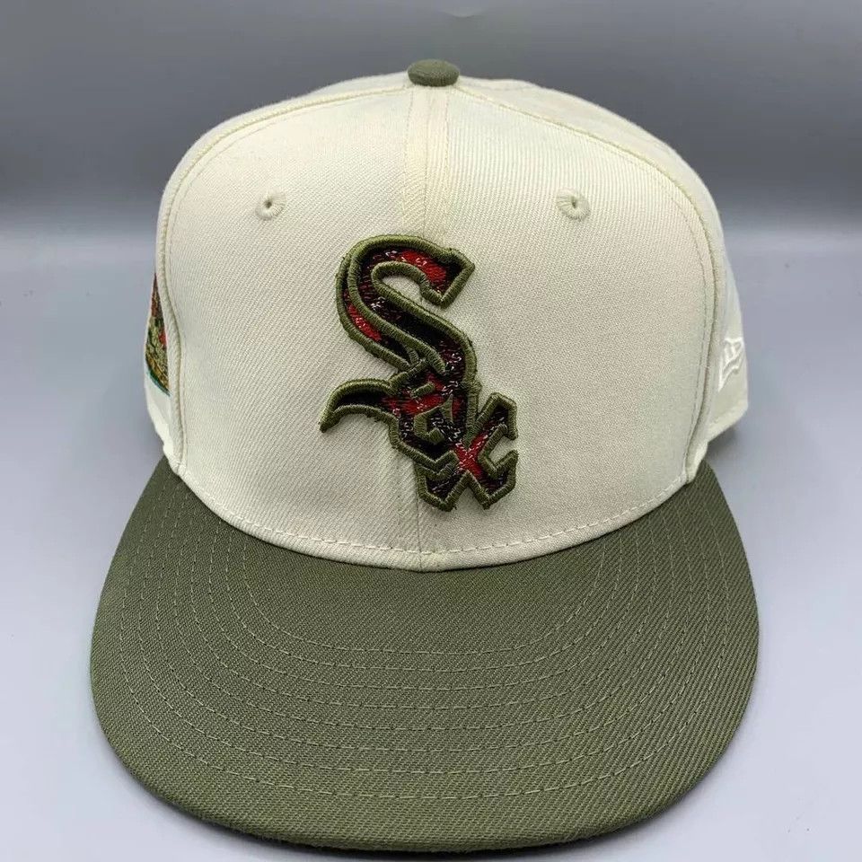 New Era Chicago White Sox Hat Men 7 5/8 59Fifty New Era Fitted Cap Size ONE SIZE - 3 Thumbnail
