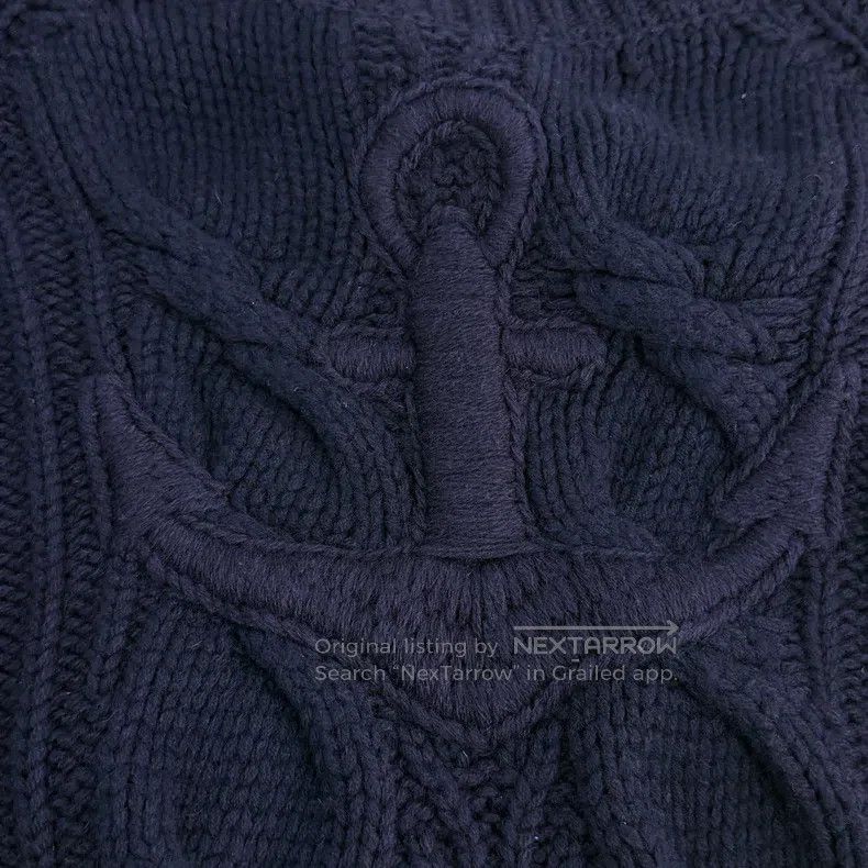 Chanel Chanel Dark blue hamburger series anchor pattern wool swea Size XS / US 0-2 / IT 36-38 - 9 Thumbnail
