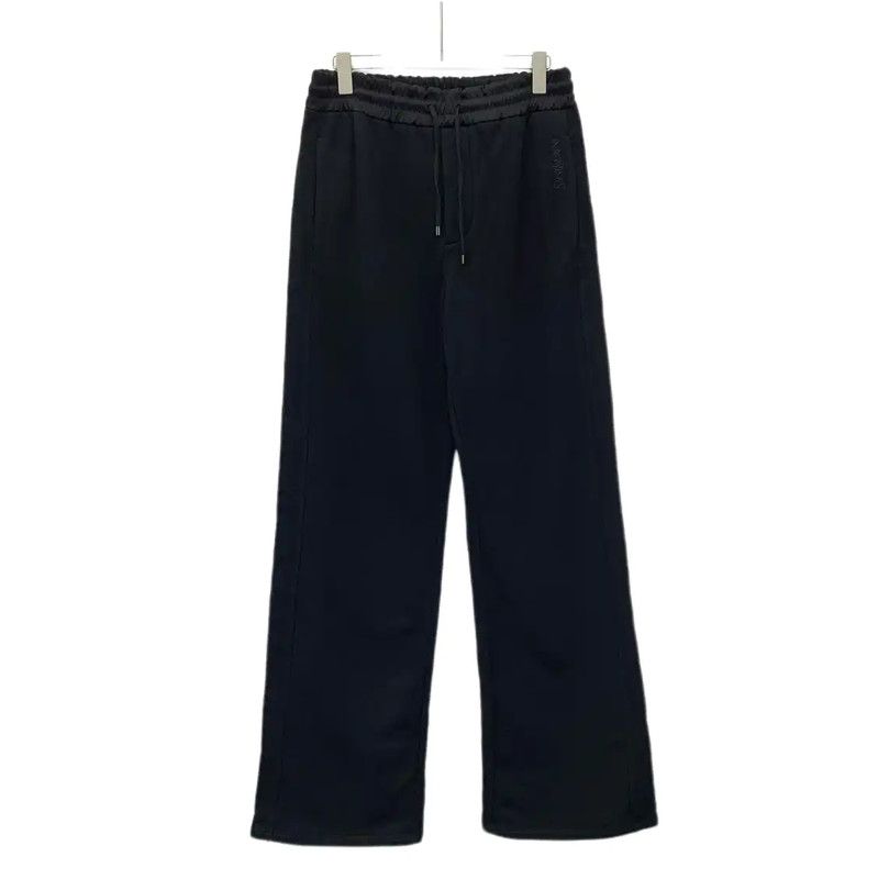 Yves Saint Laurent YSL Black Cotton Casual Pants for Women 0089 Size 23" - 1 Thumbnail