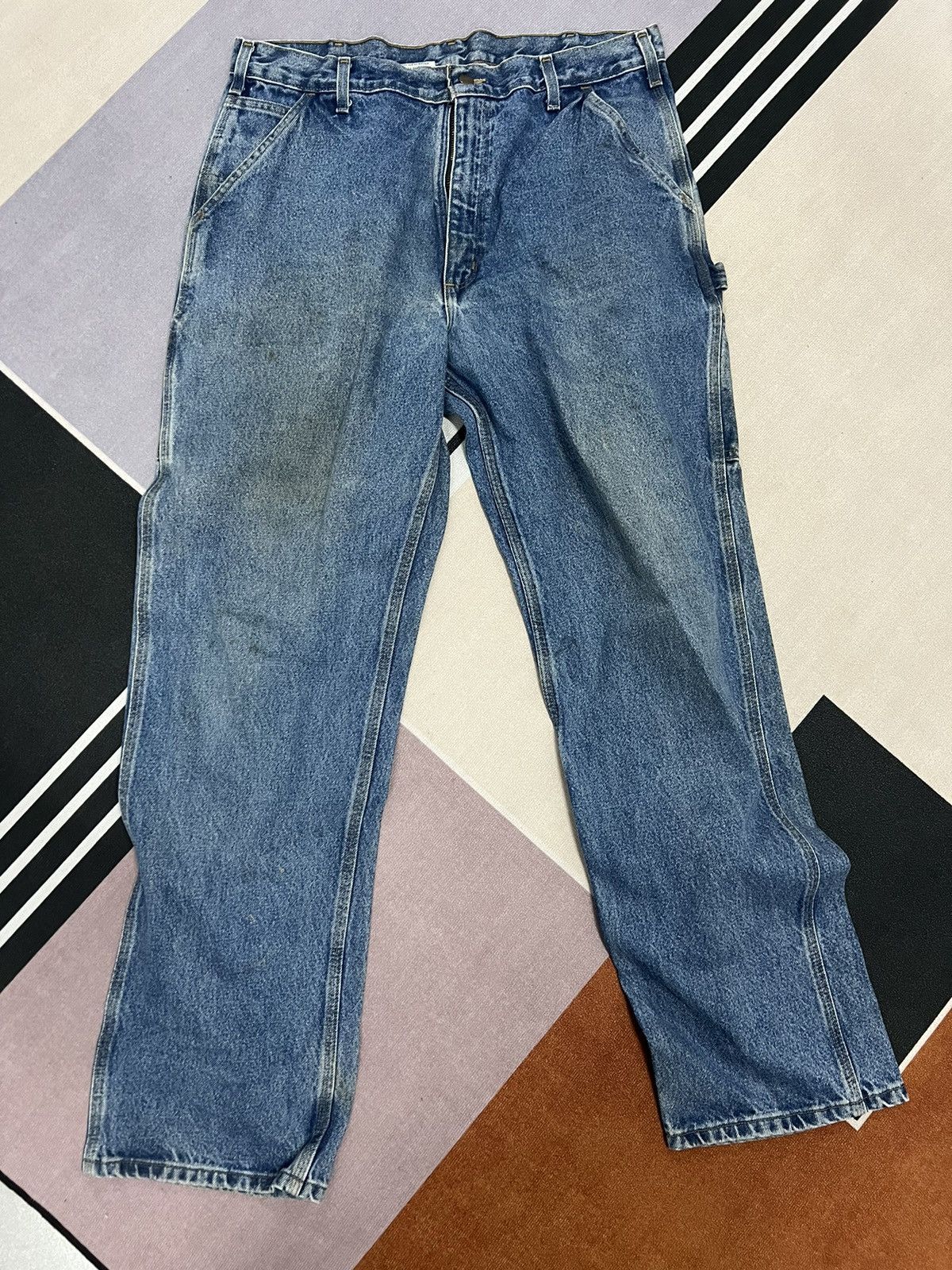 Carhartt × Vintage Carhartt - Dungaree Fit denim Size US 36 / EU 52 - 1 Thumbnail