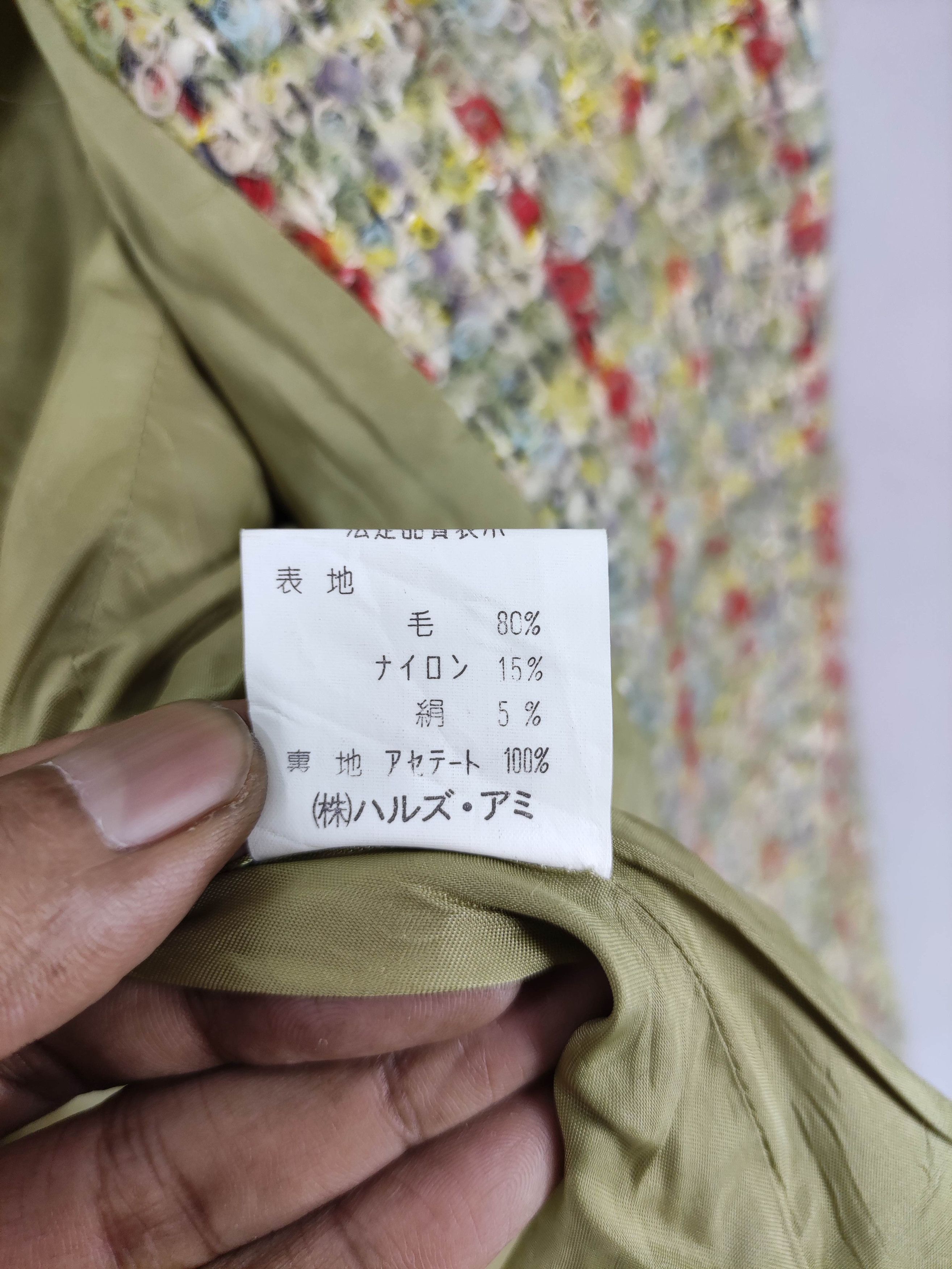 Japanese Brand Vintage Haru De Amie Wool Tweed Jacket Size S / US 4 / IT 40 - 7 Thumbnail