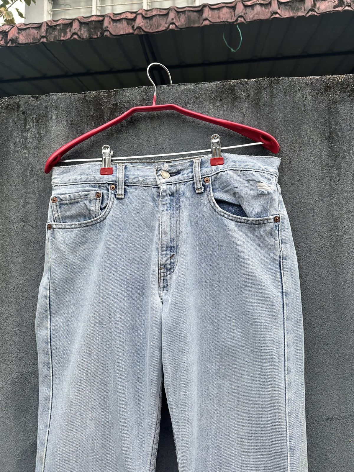 Levi's Vintage Clothing 👹Vintage Levis 532 Distressed Straight Cut Jeans Size US 30 / EU 46 - 8 Thumbnail