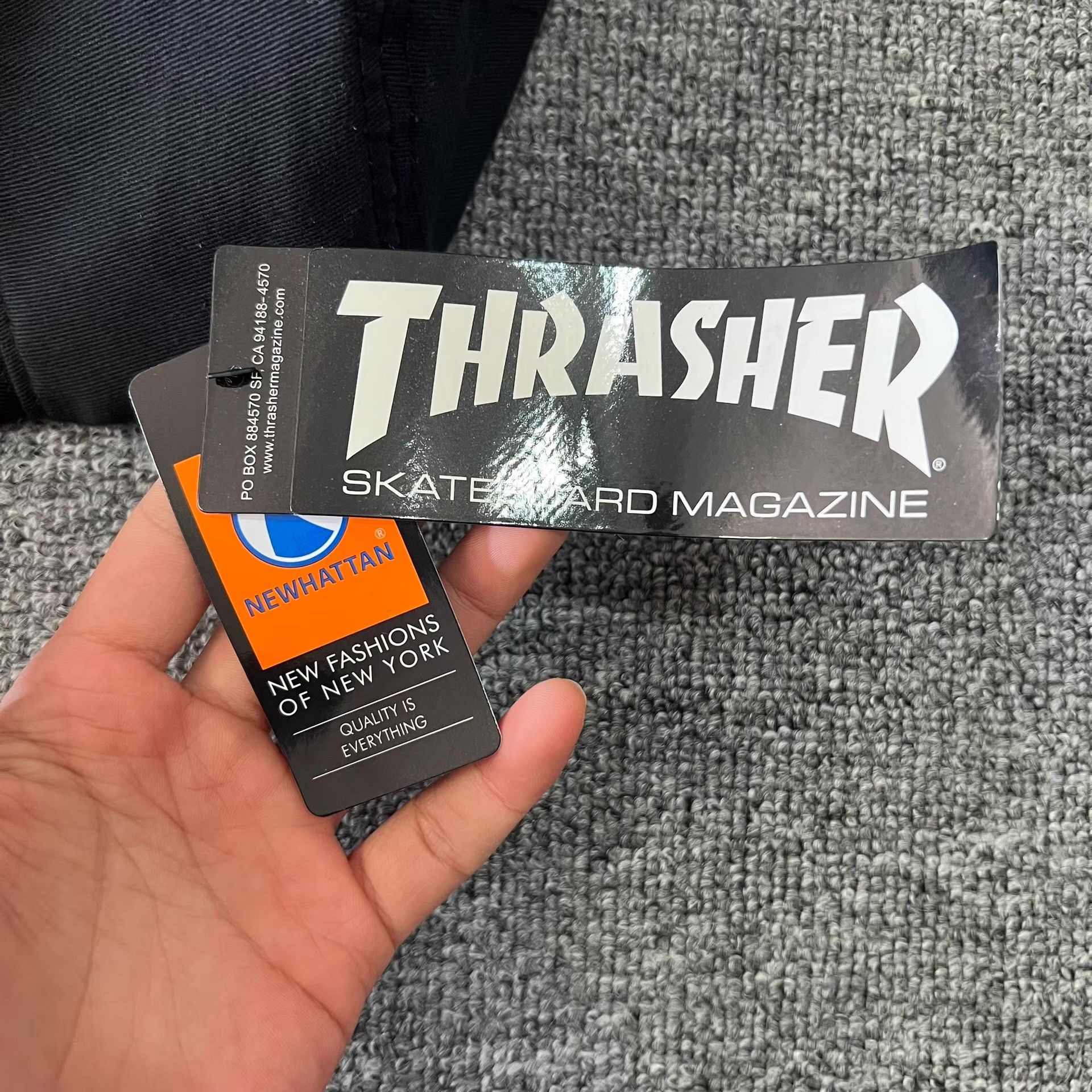 Thrasher THRASHER x Newhattan Classic Embroidered Bucket Hat Q7 Size ONE SIZE - 5 Thumbnail
