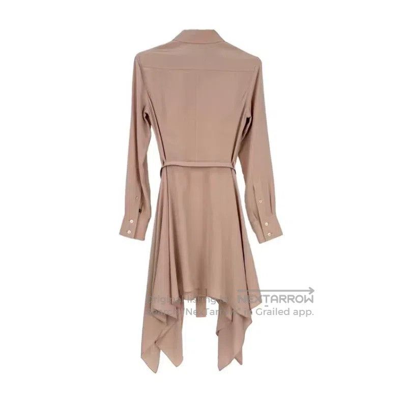Louis Vuitton Louis Vuitton Light Pink Metallic Belt Mulberry Silk Dress Size XS / US 0-2 / IT 36-38 - 2 Thumbnail