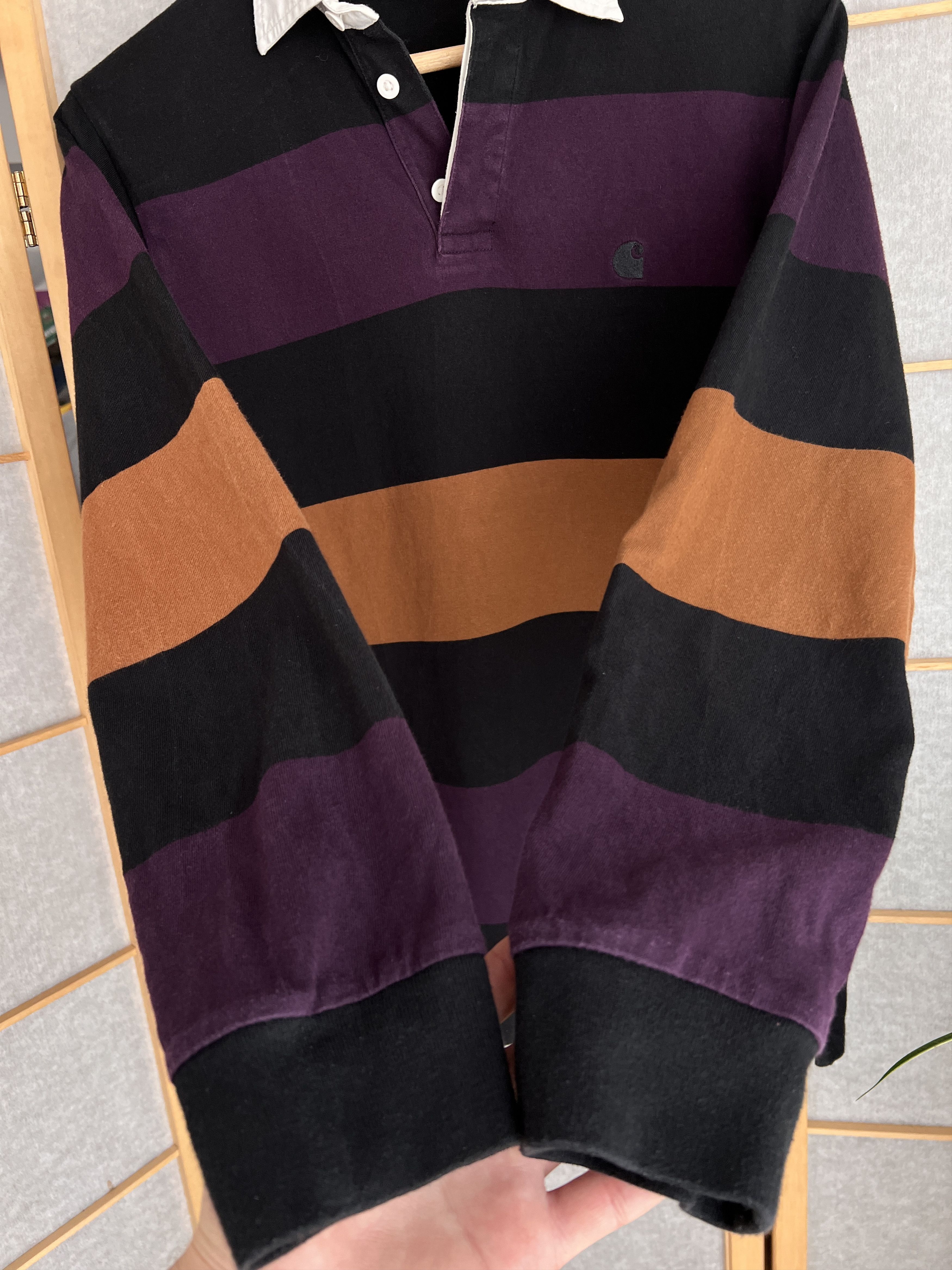 Carhartt Carhartt WIP L/S Hansen striped rugby polo shirt vintage 00s Size US S / EU 44-46 / 1 - 6 Thumbnail