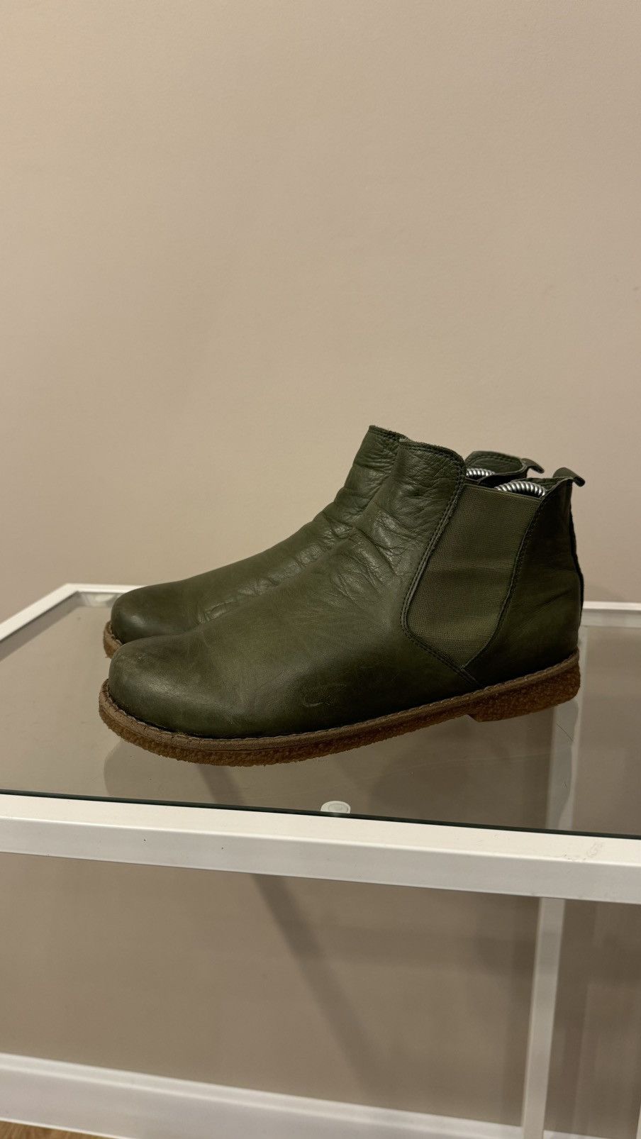 Genuine Leather Andrea Conti shoes green booties boost leather Size US 9 / IT 39 - 3 Thumbnail