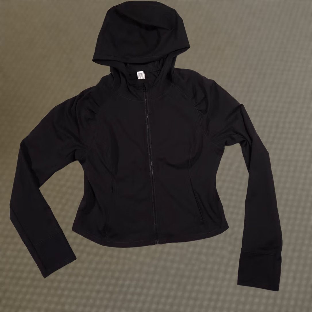 Vintage Yogalicious Lux Crop Jacket XL Womens Black - Athletic Wear Size XL / US 12-14 / IT 48-50 - 1 Thumbnail