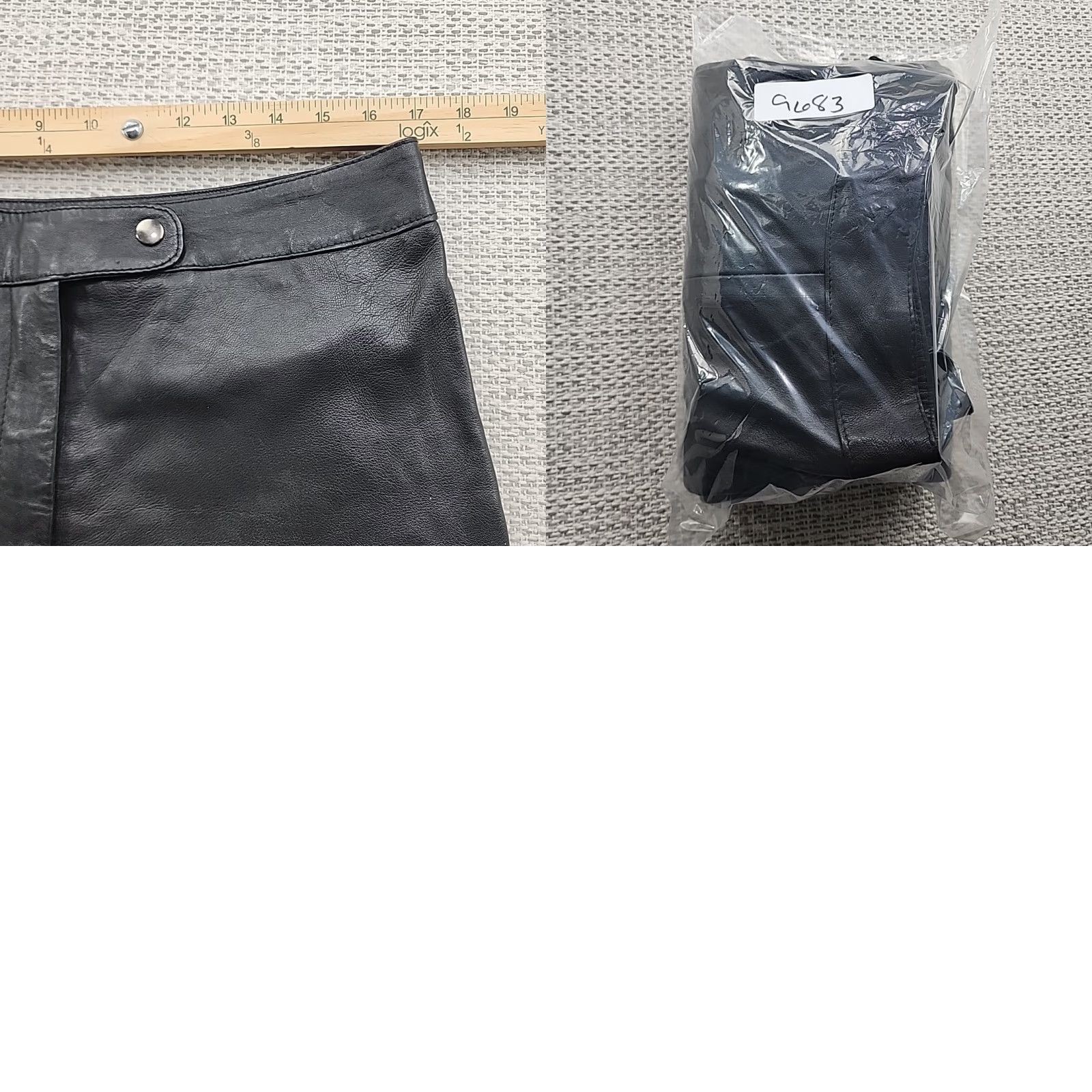 Vintage Leather 2000 By Hira Imports Jeans Womens Size 16 Black Leather Pants Size 38" / US 16 / IT 52 - 8 Thumbnail