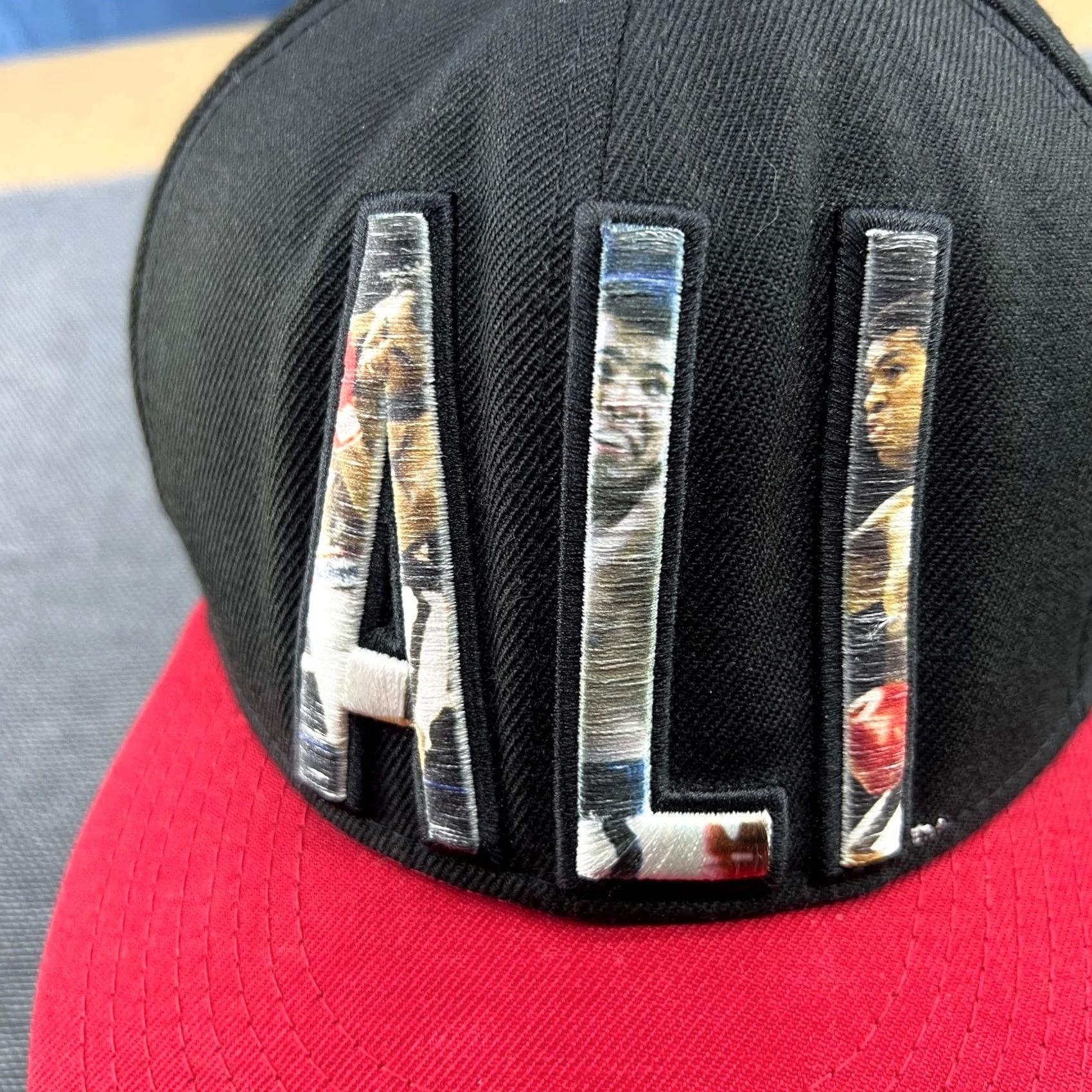 New Era Muhammad Ali x New Era Cap 7 3/8 Fitted Snapback Hat Black Red Boxing Hat Unisex Adults Snapback Adjustable | 7 3/8 | Multicolor Size ONE SIZE - 3 Thumbnail