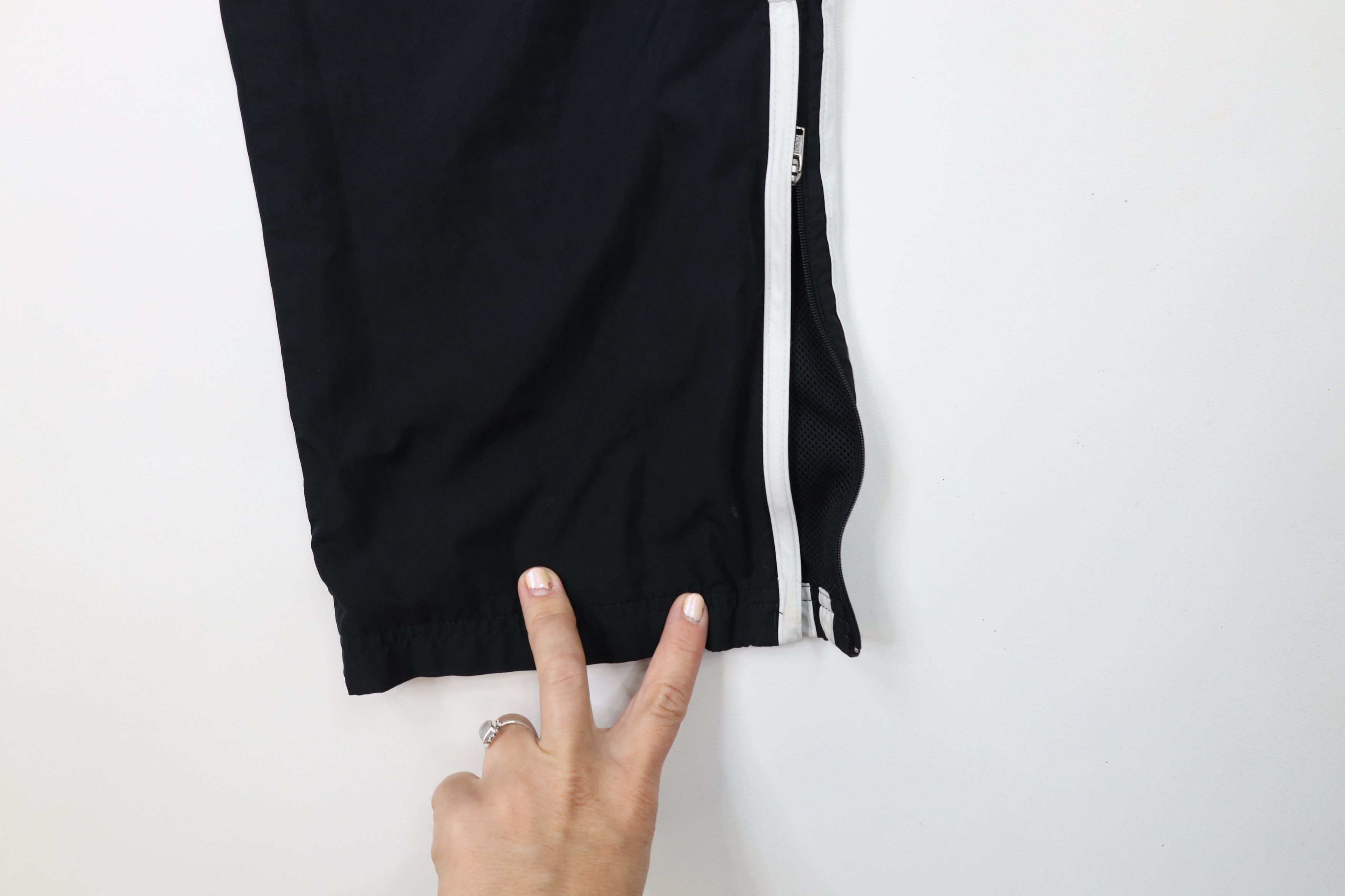 Adidas Vintage Y2K Adidas Spell Out Striped Lined Wide Leg Pants Size US 32 / EU 48 - 6 Thumbnail