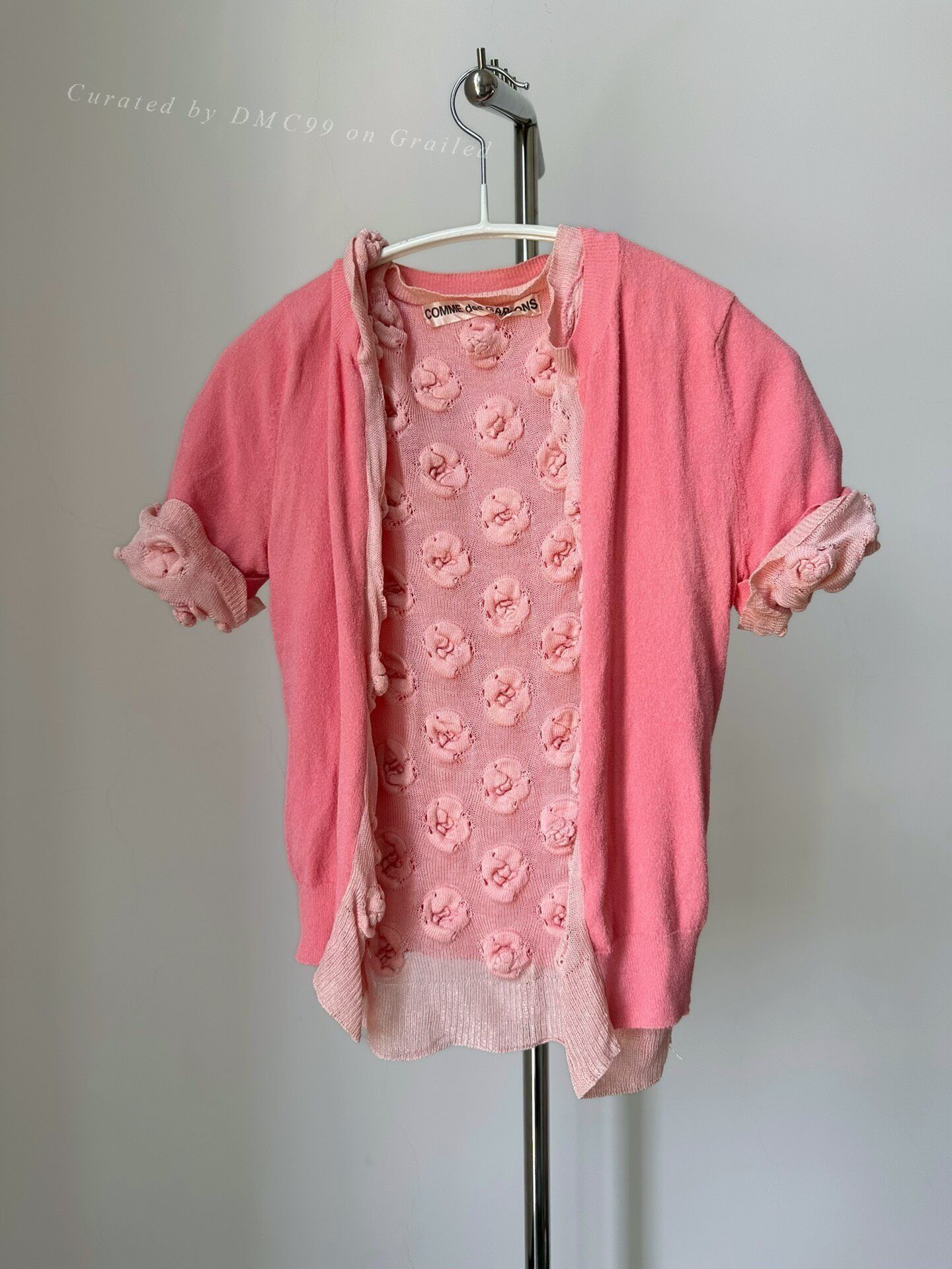 Rei Kawakubo Comme des Garçons 1996 Knit Cardigan Size XXS / US 00 / IT 34 - 1 Thumbnail